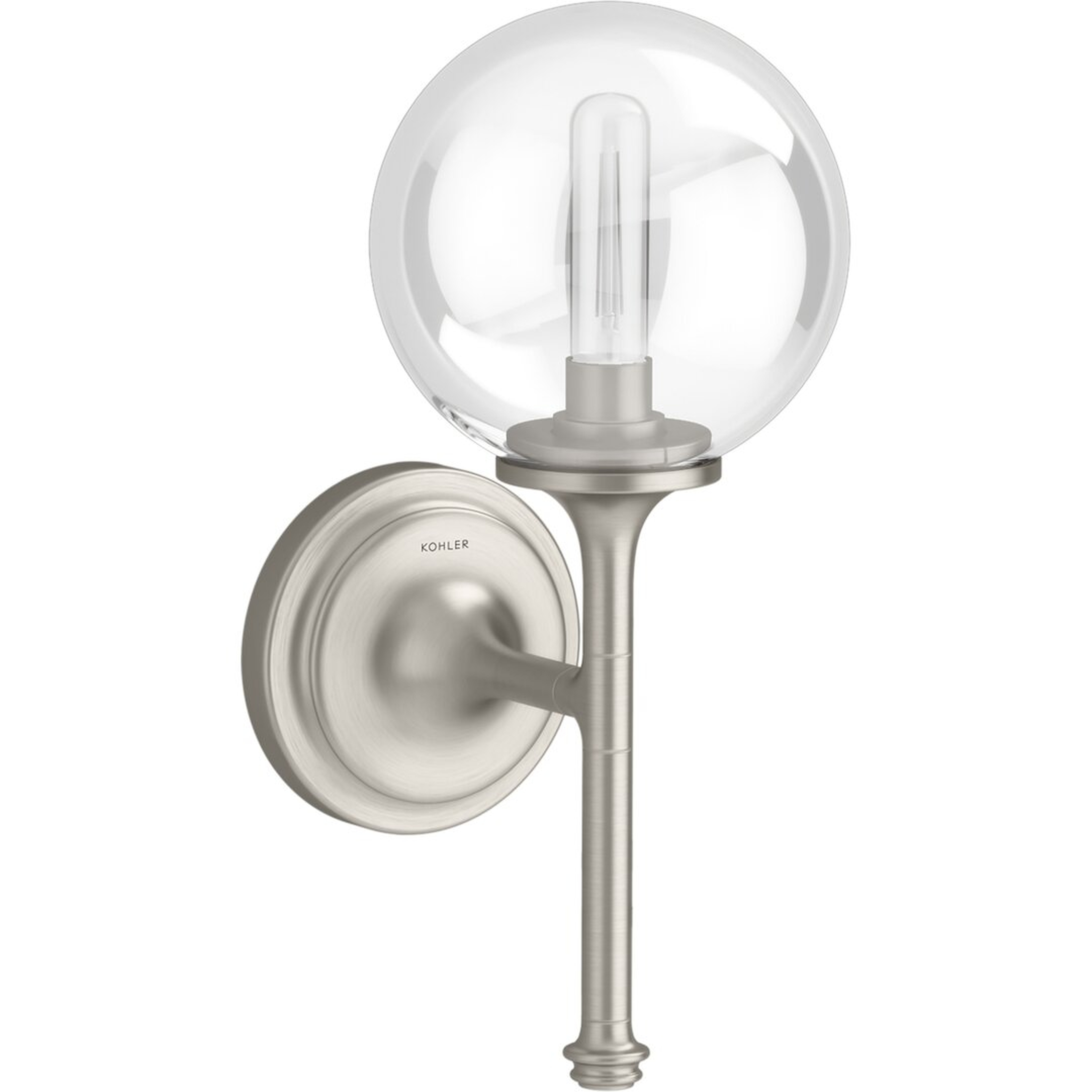 Kohler Bellera™ 1 Light Indoor Wall Sconce with Globular Glass Shade - Perigold