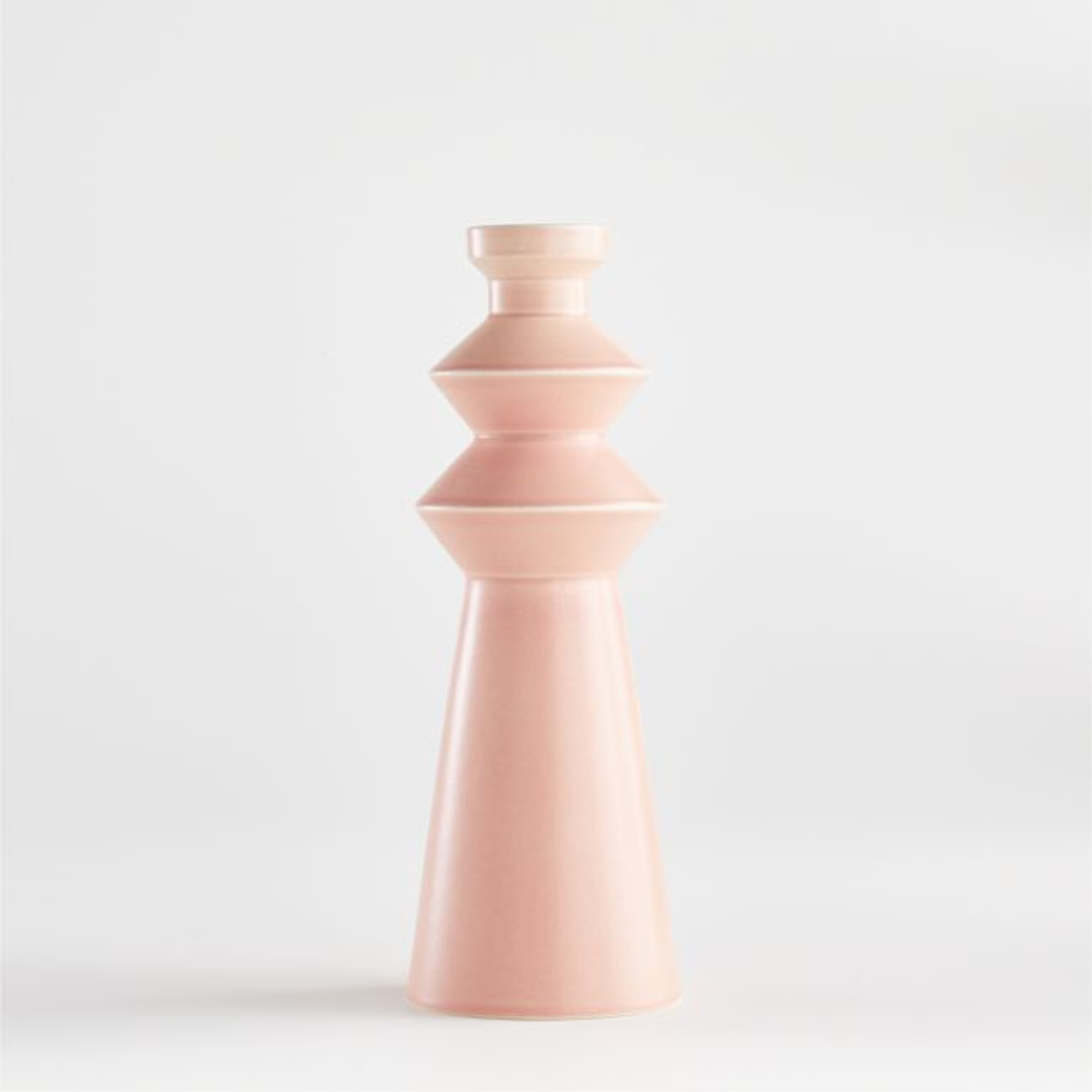 Dagmar Pink Totem Vase - Crate and Barrel