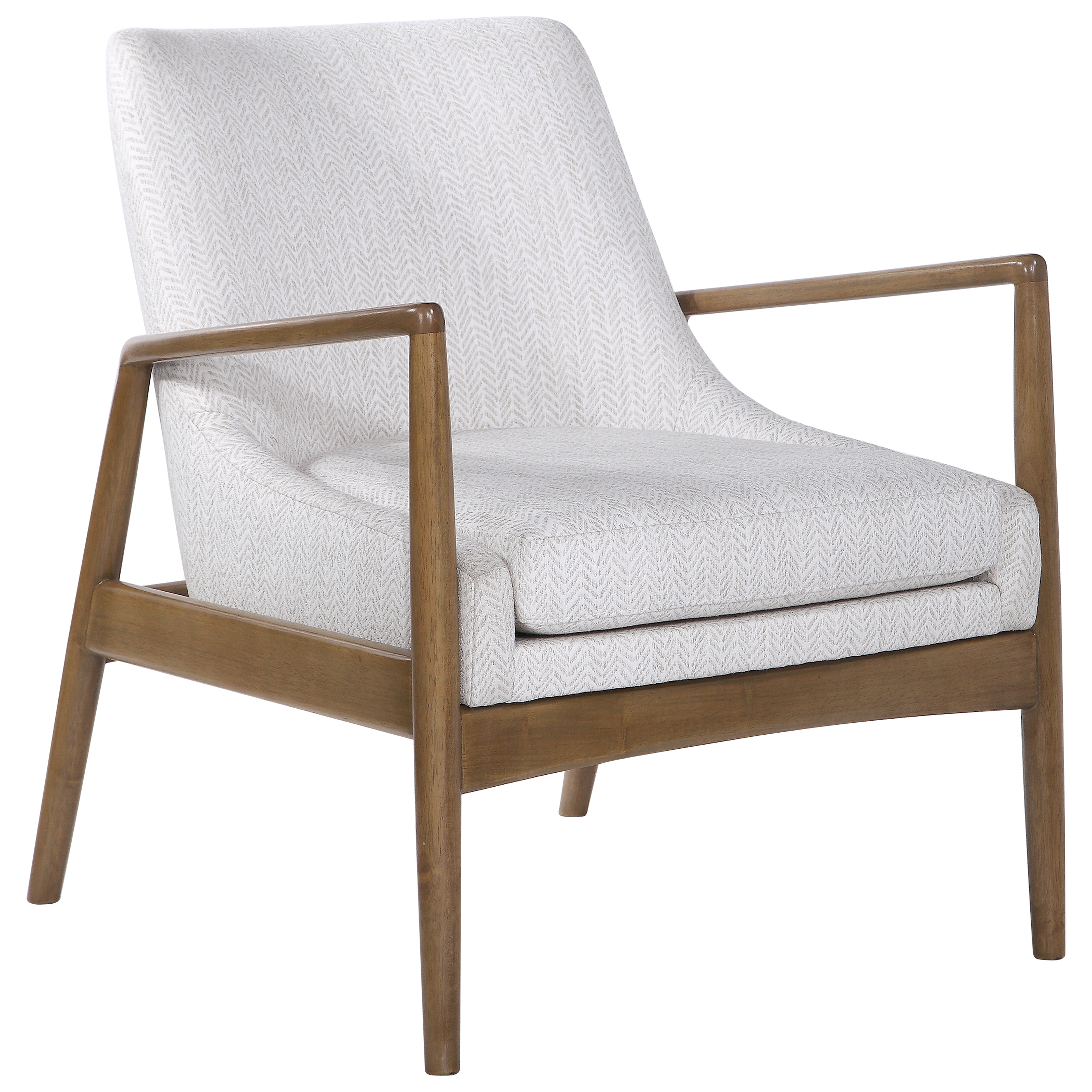 Bev Accent Chair, White - Hudsonhill Foundry