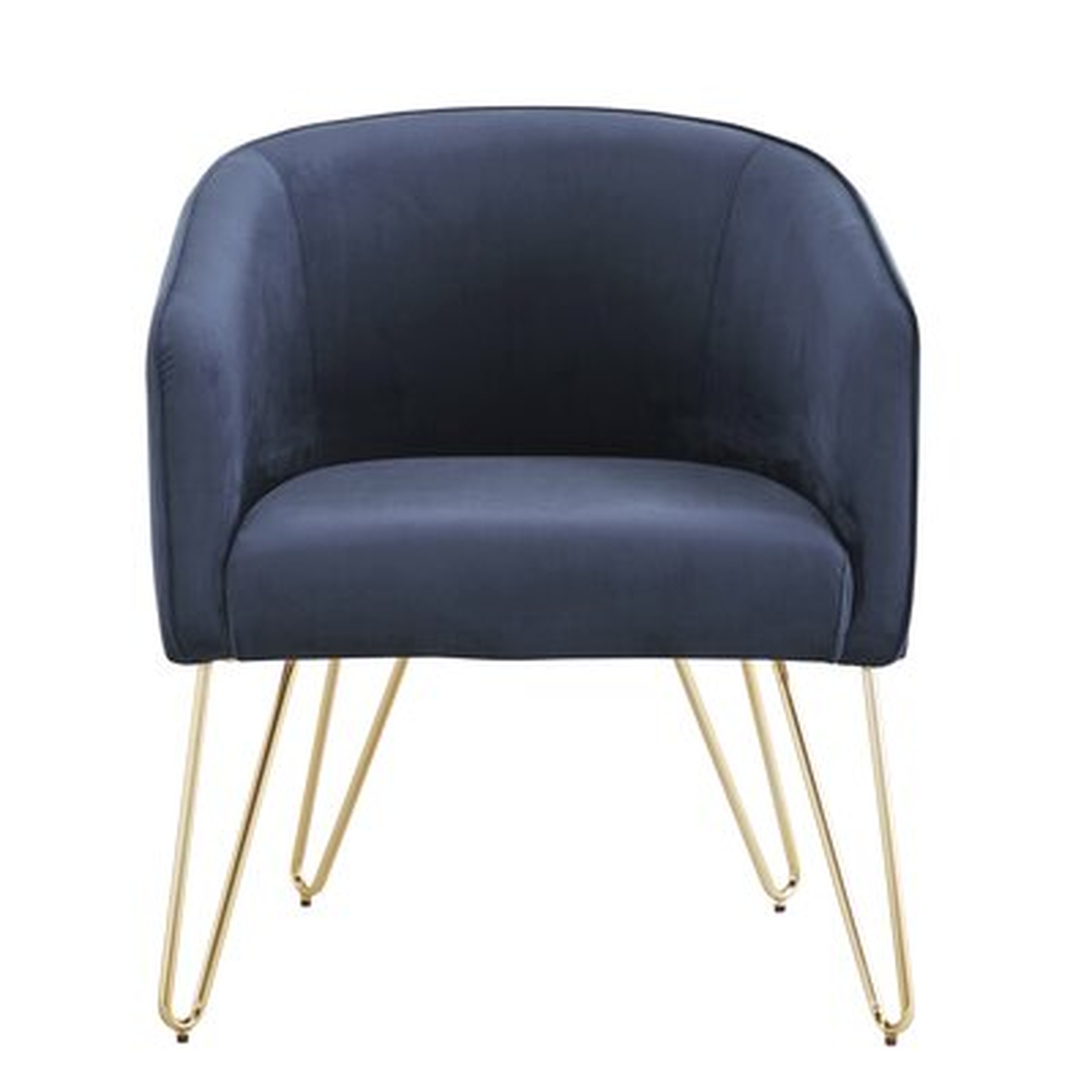 Barreto Velvet Barrel Chair - Wayfair
