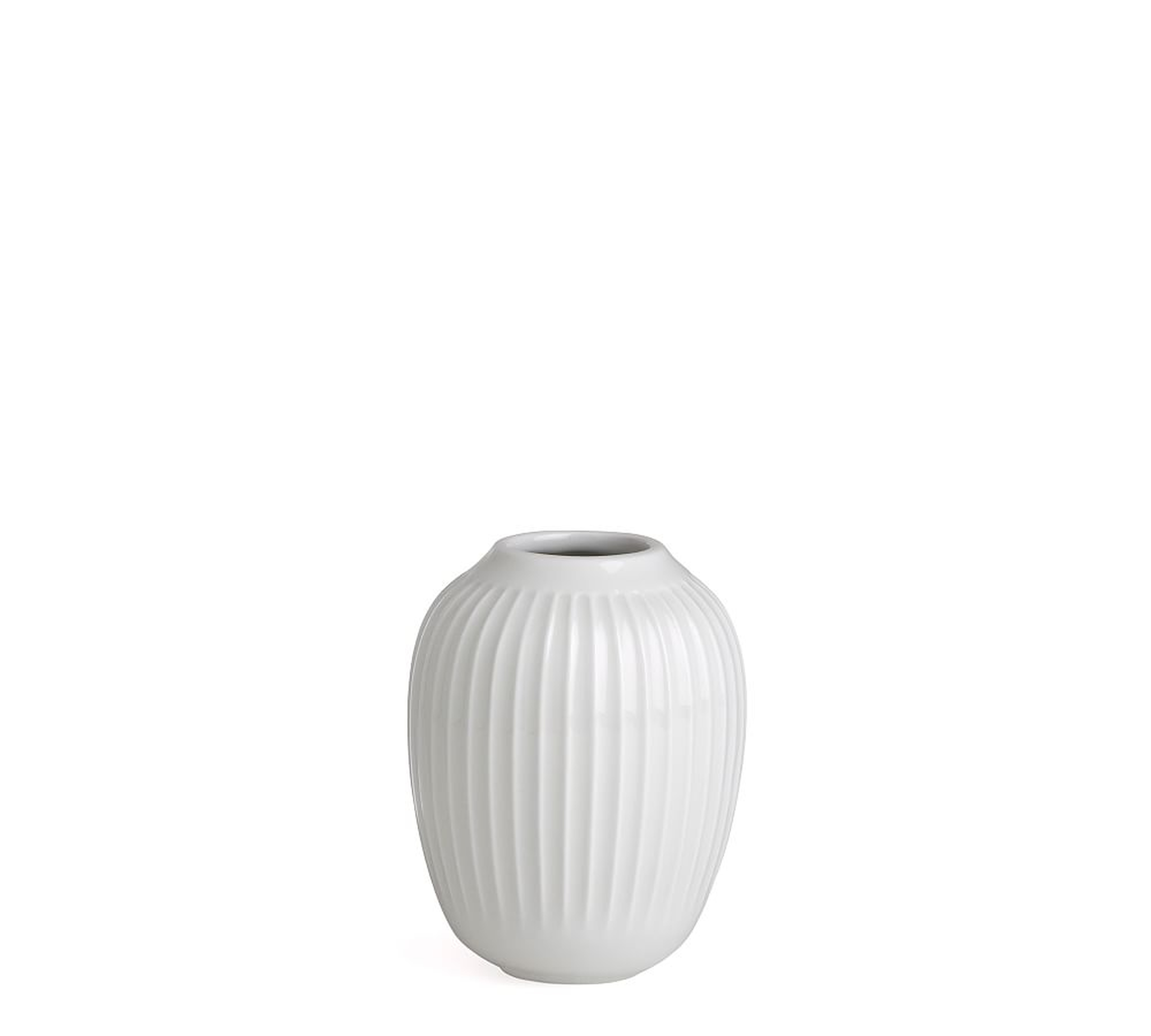 Kahler Hammershoi Vase, Mini, Set of 2, White Porcelain - Pottery Barn