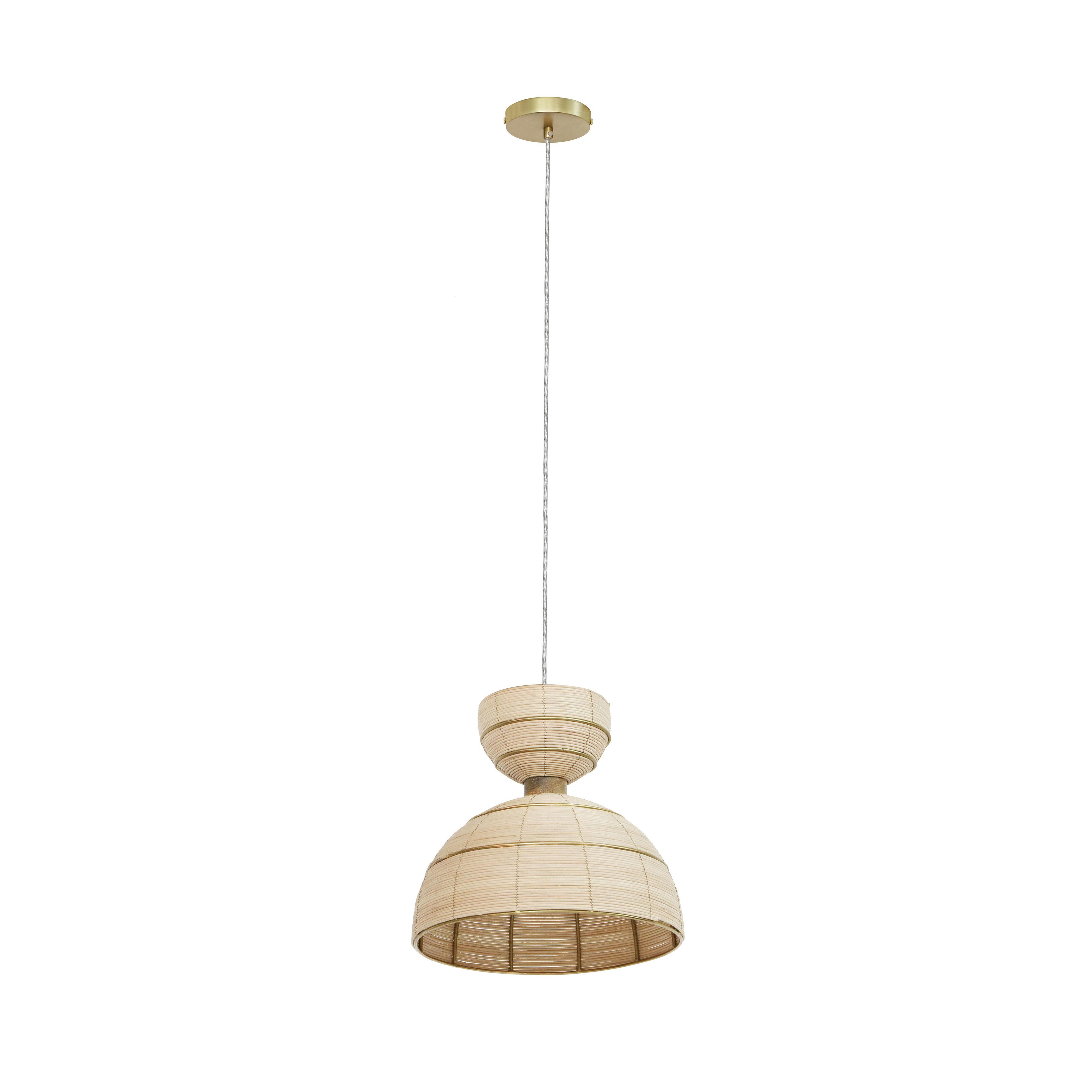 Lydia Rattan Pendant Lamp - TOV FURNITURE
