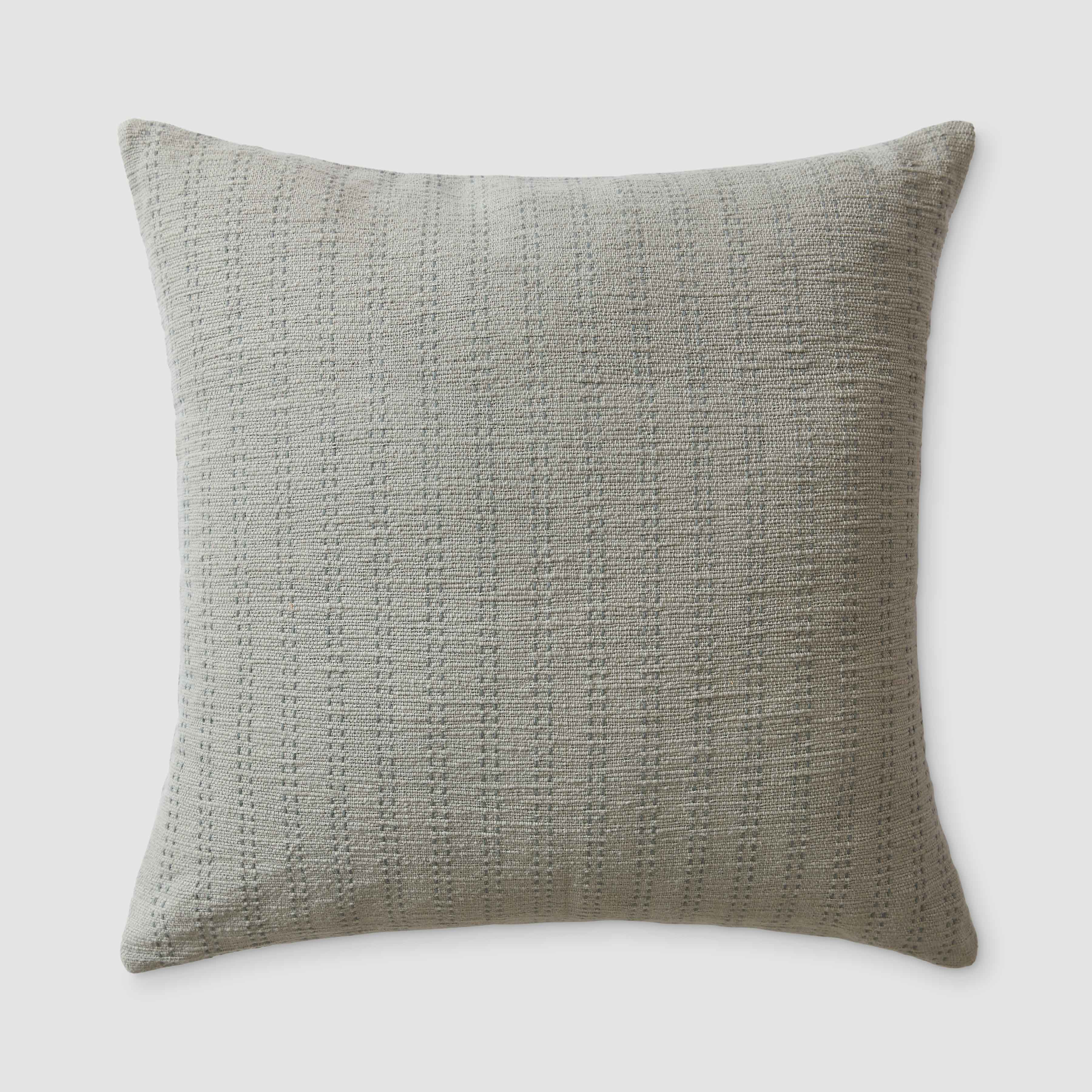 The Citizenry Jhara Pillow | 22" x 22" | Mist - The Citizenry