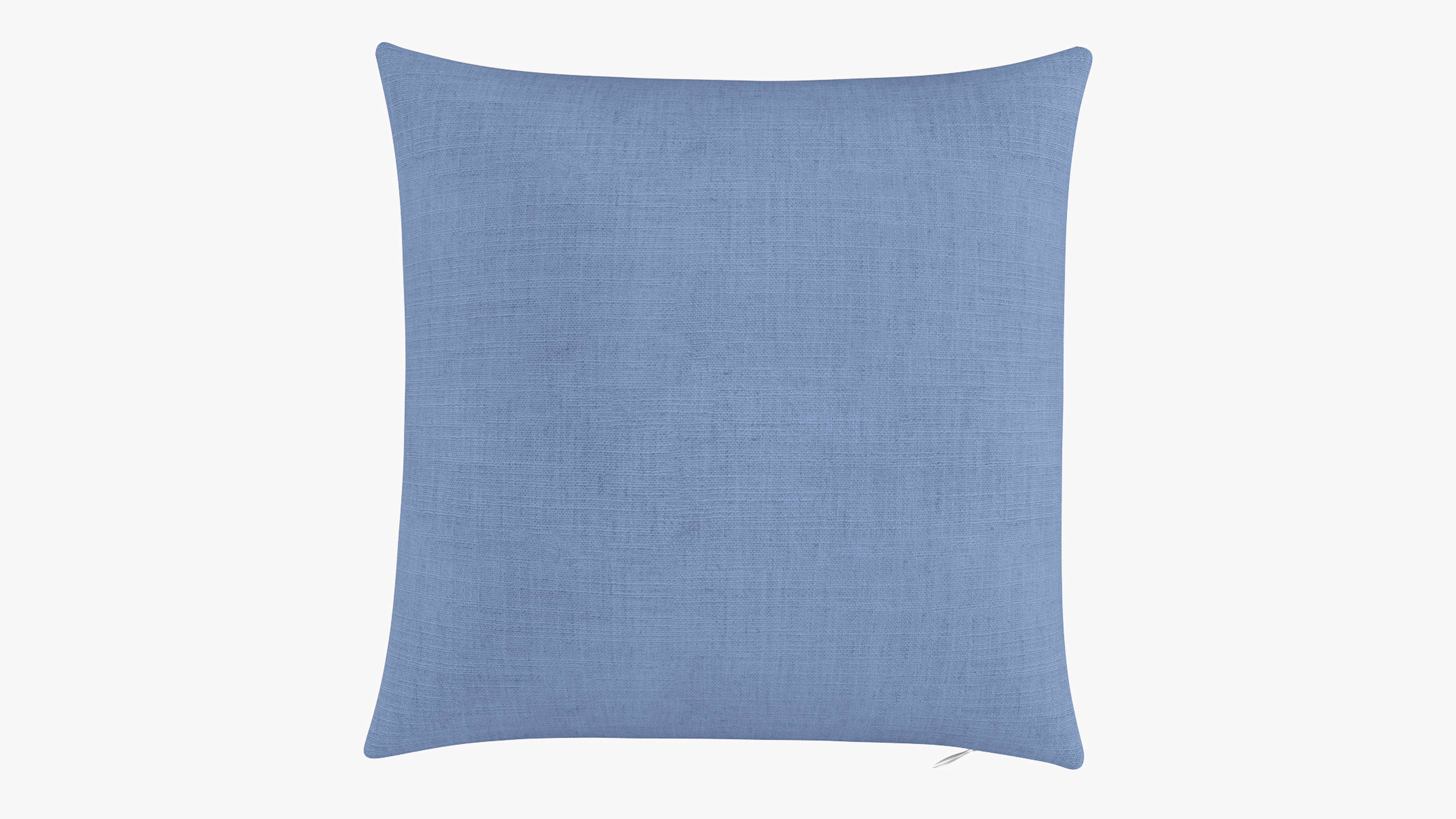 Throw Pillow 18", French Blue Linen, 18" x 18" - The Inside