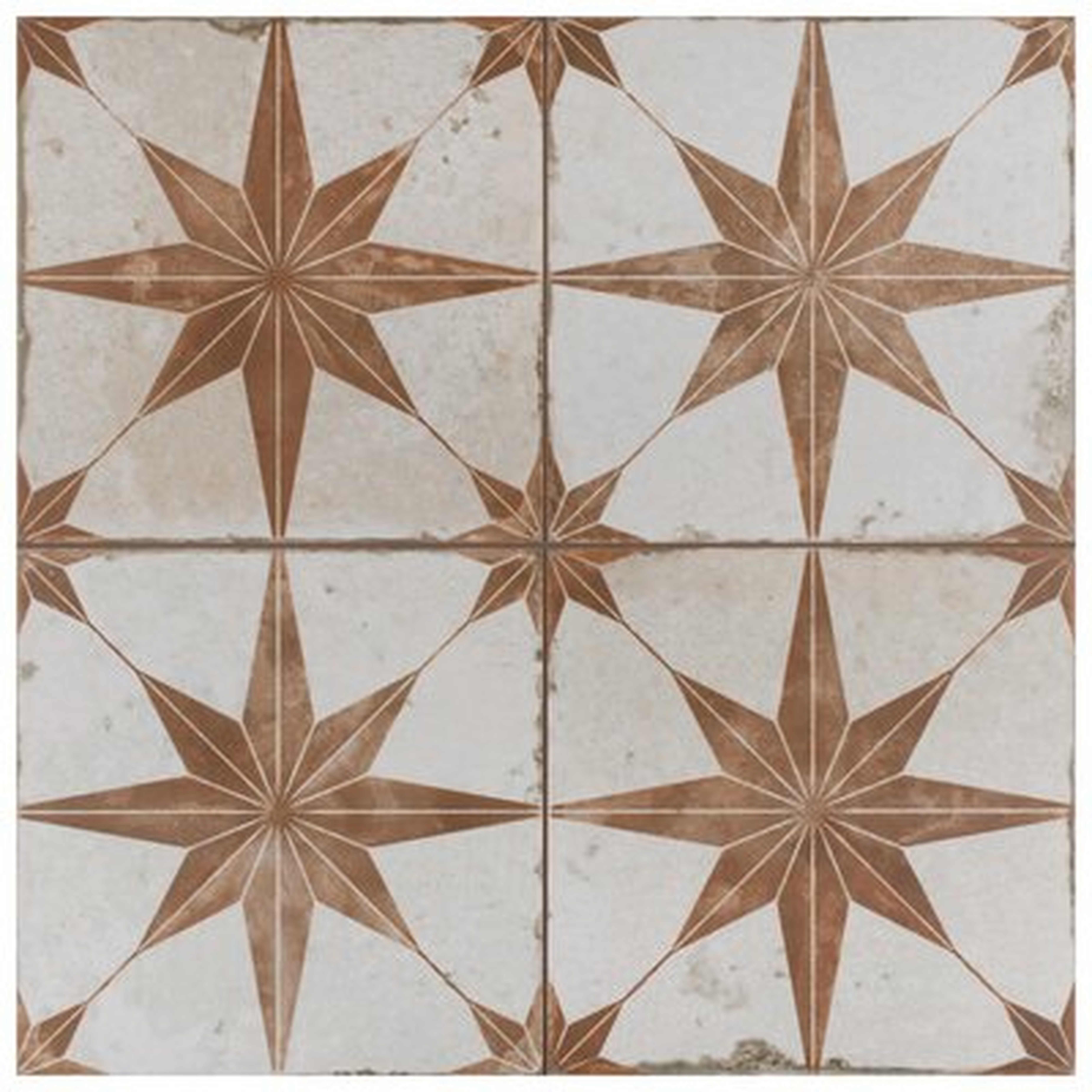 Kings 18" x 18" Ceramic Patterned Wall & Floor Tile - Wayfair