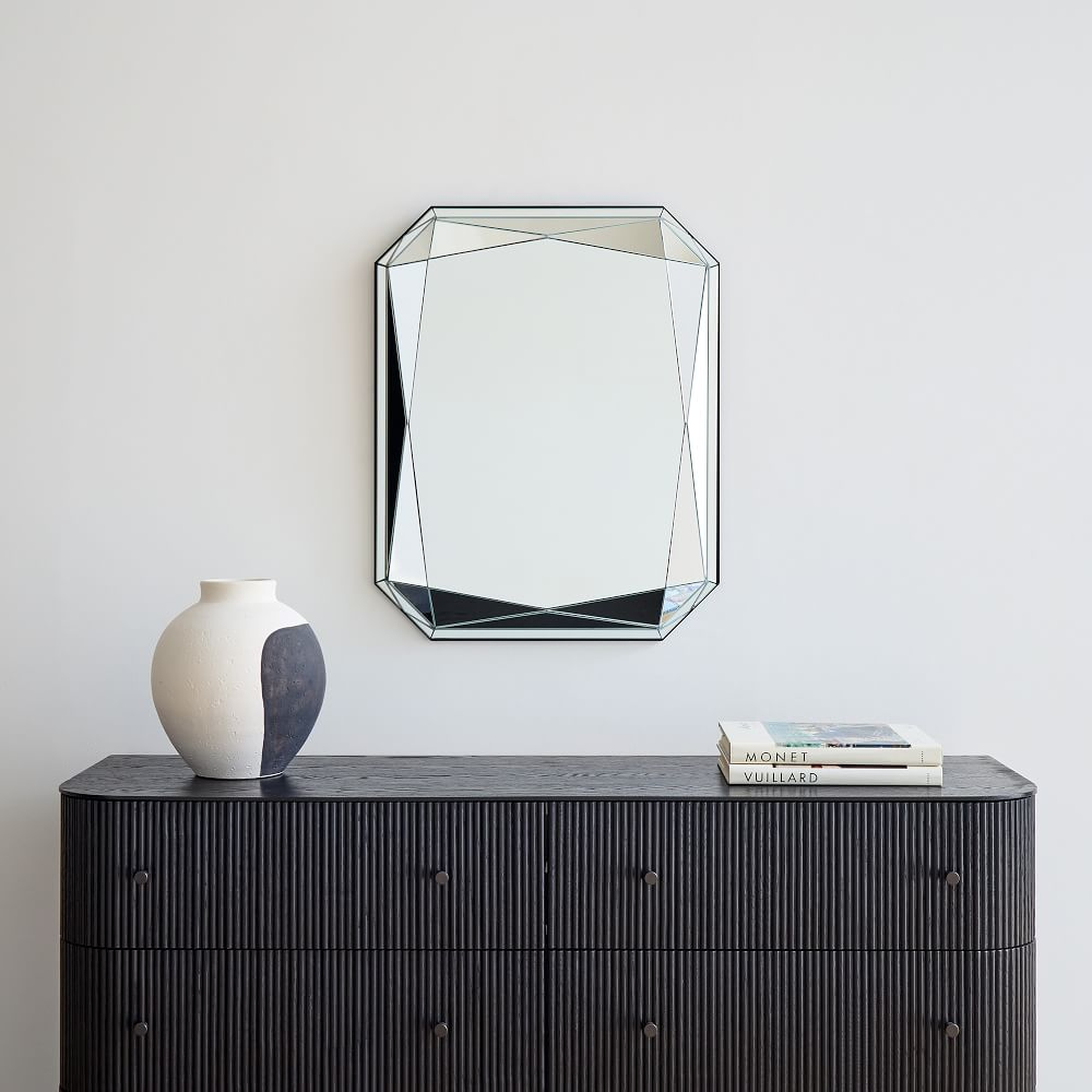 Faceted Wall Mirror, Emerald Cut - West Elm