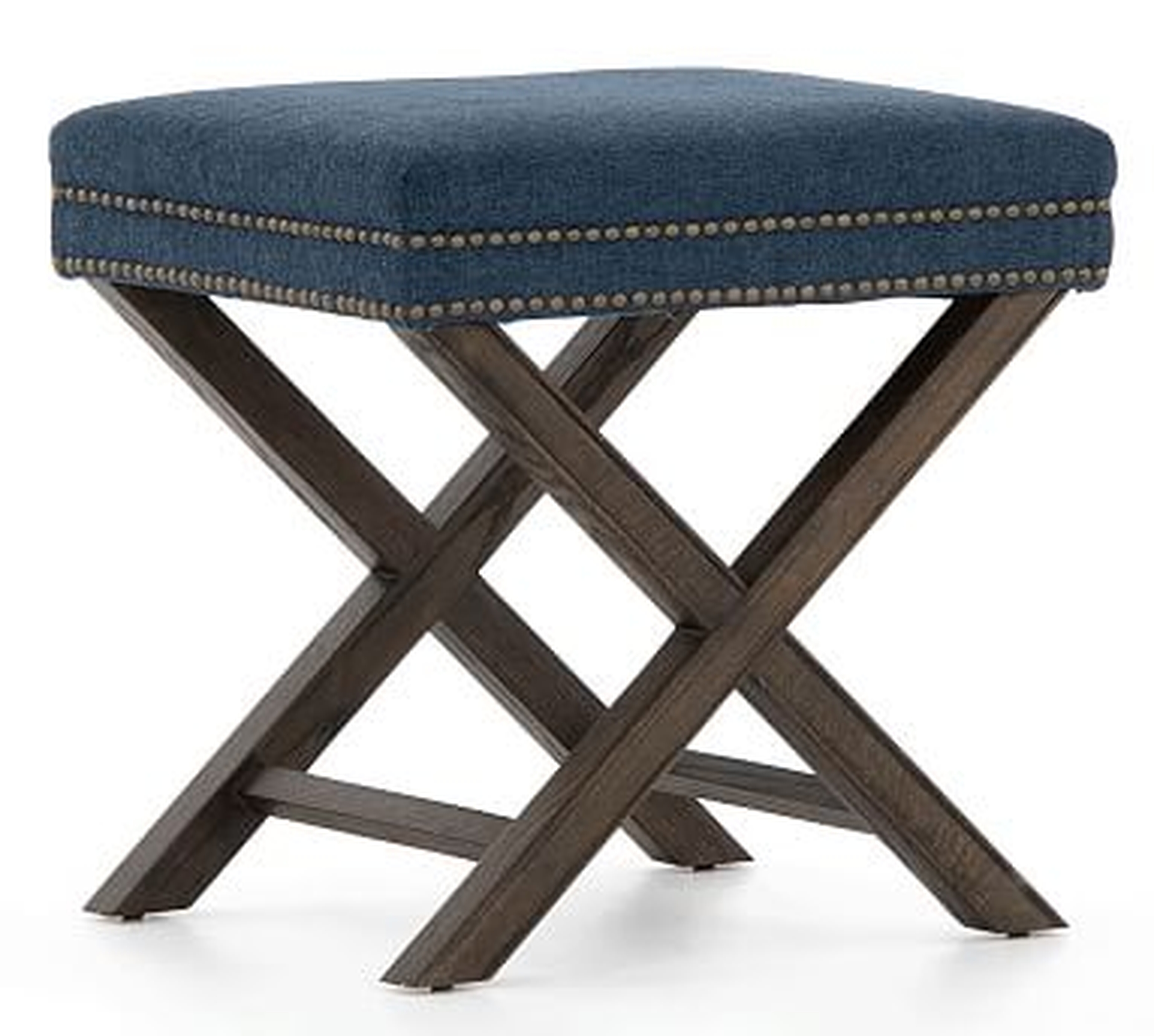 Aldrich Upholstered Accent Stool - Pottery Barn