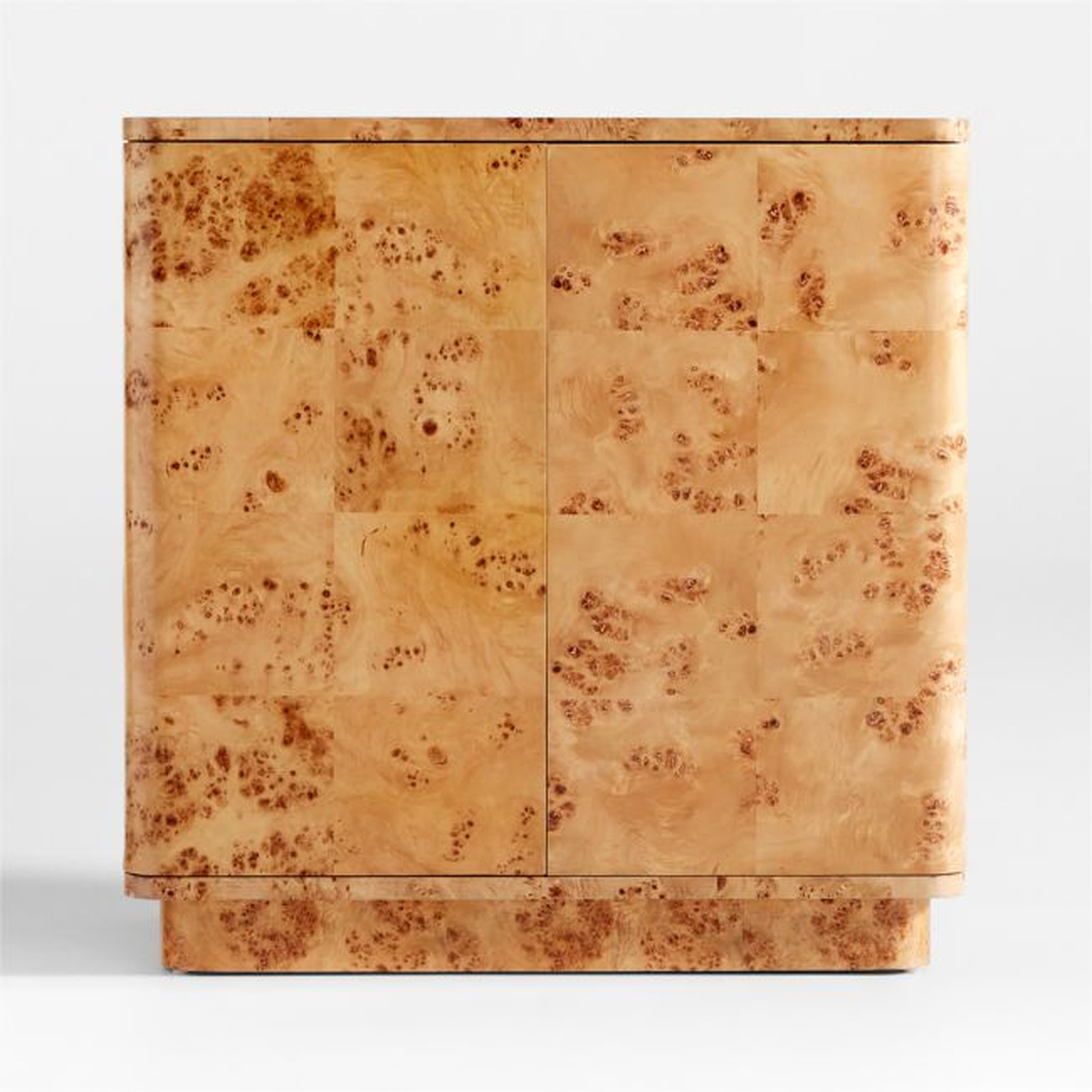 Mota Burl Wood Bar Cabinet - Crate and Barrel