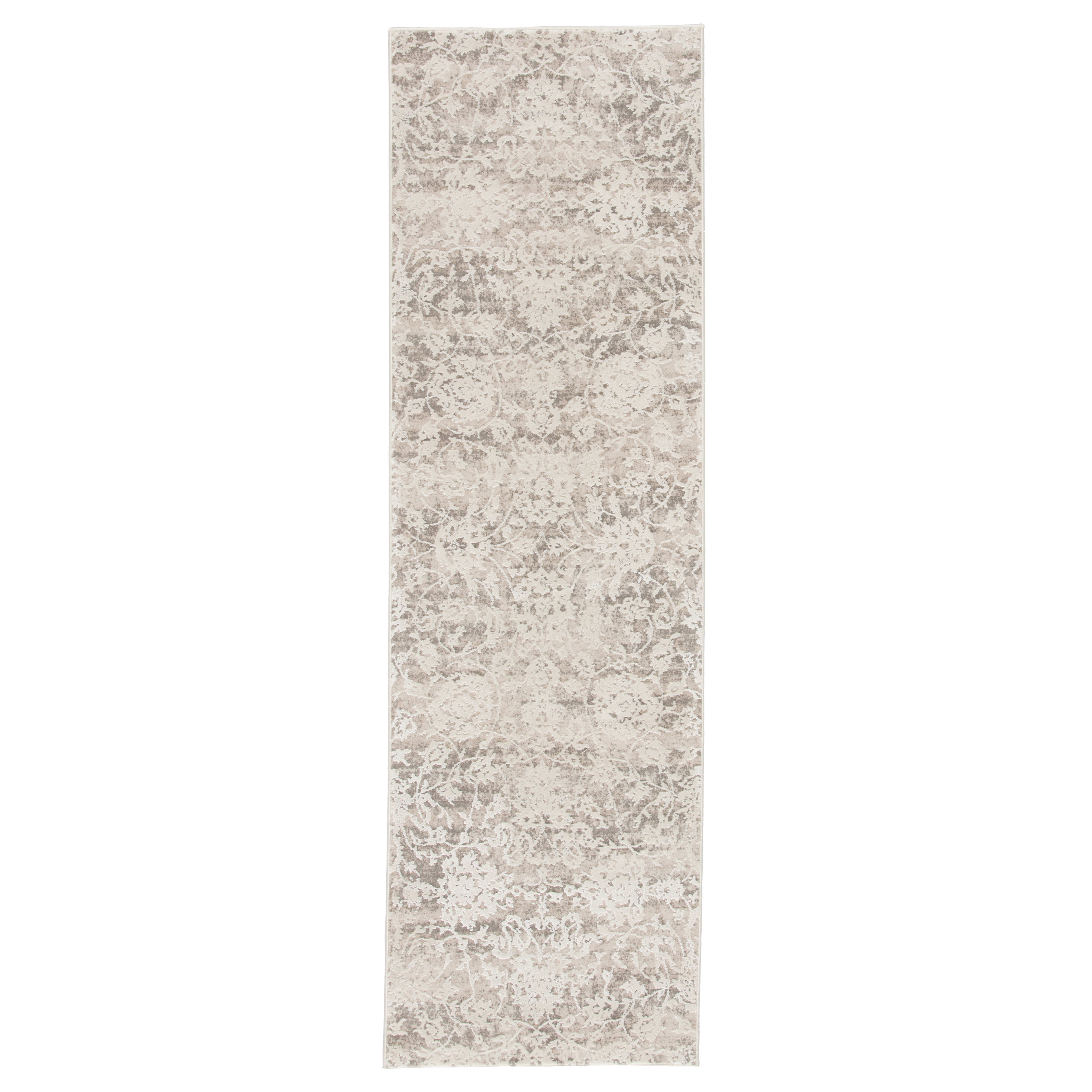 Alonsa Abstract Gray/ White Runner Rug (2'6"X8') - Jaipur Living