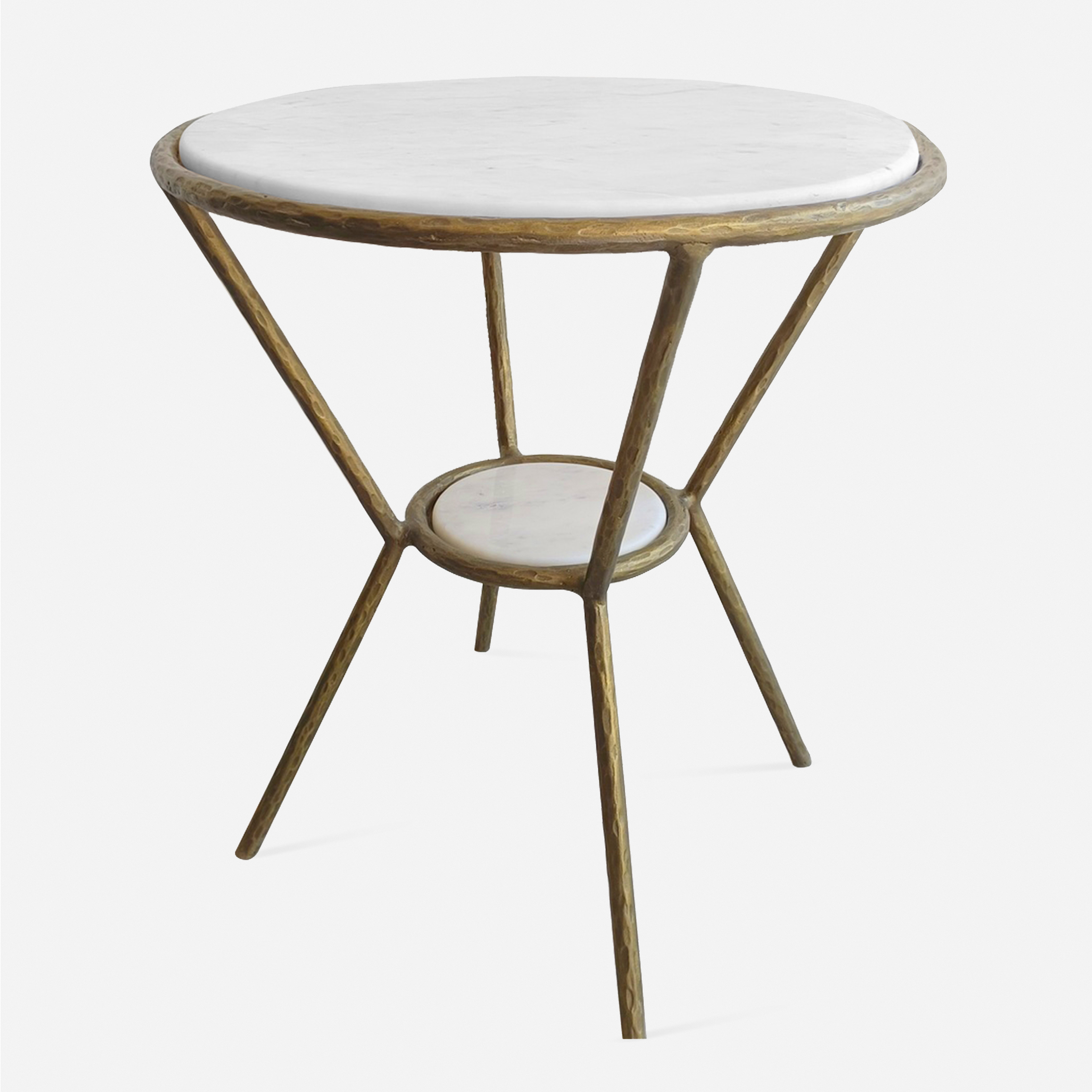 Refuge Round White Side Table - Uttermost