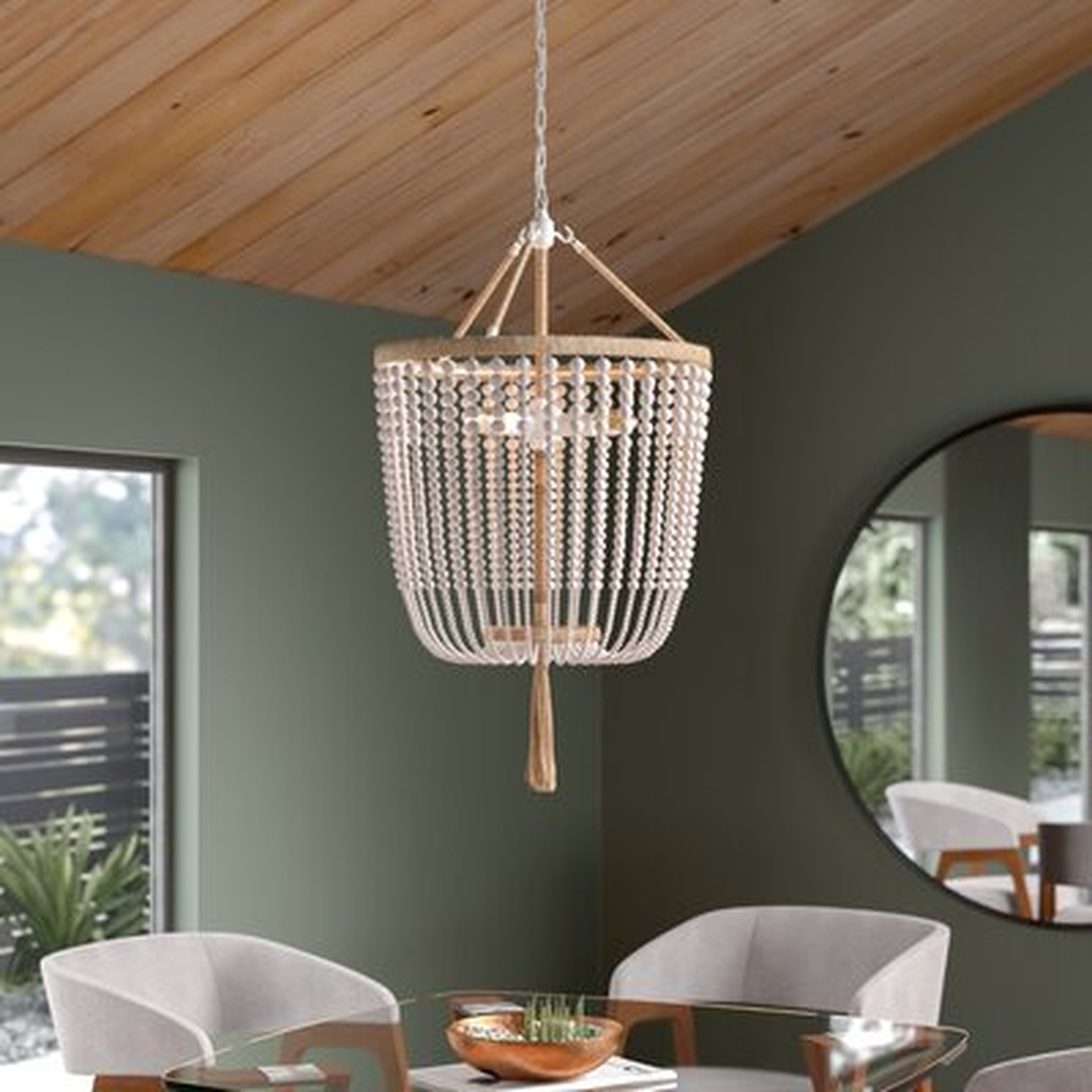 Latifa 3 - Light Unique / Statement Empire Chandelier with Beaded Accents - AllModern