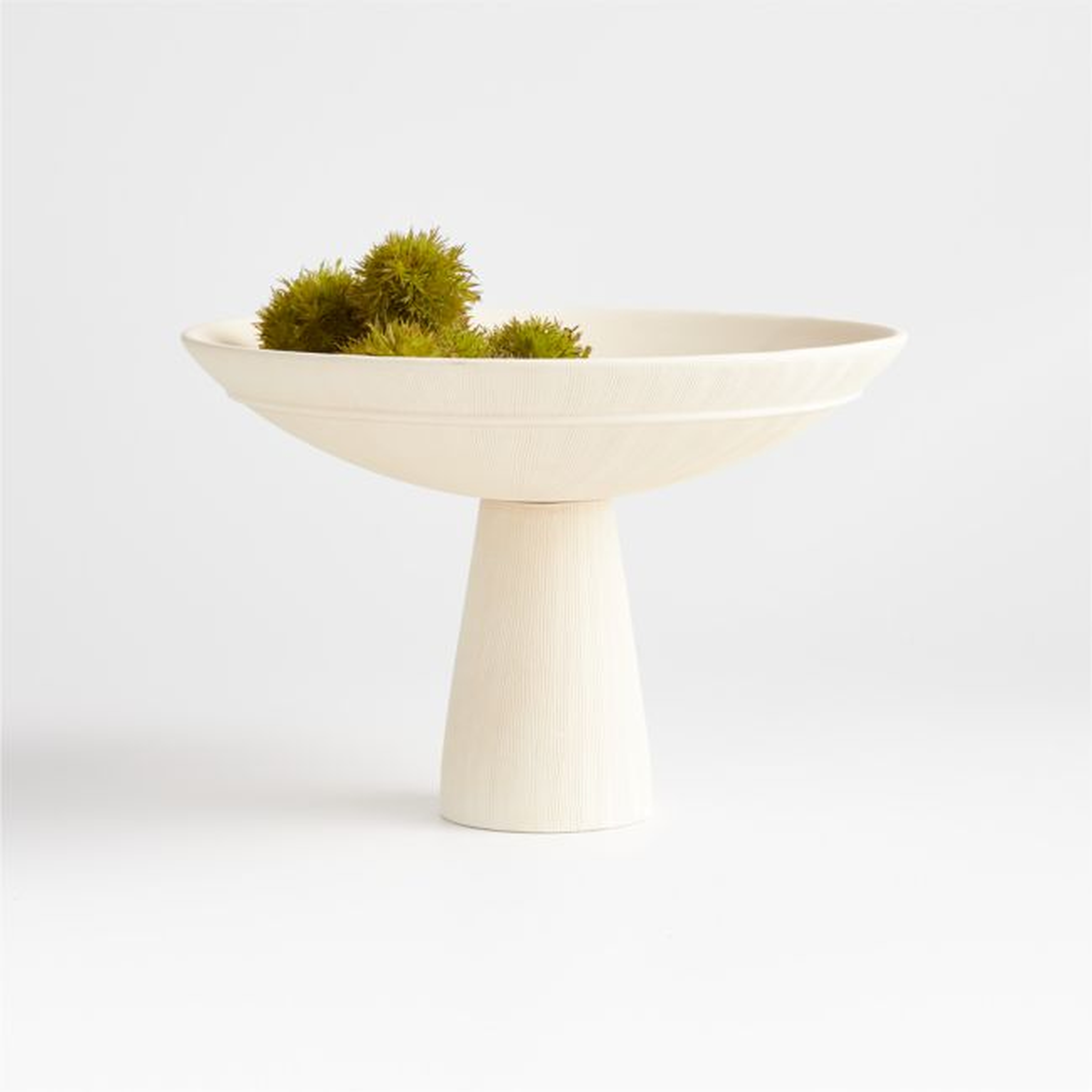 Plat Délicat Tall Pedestal Centerpiece Bowl with Taper Holder by Athena Calderone - Crate and Barrel