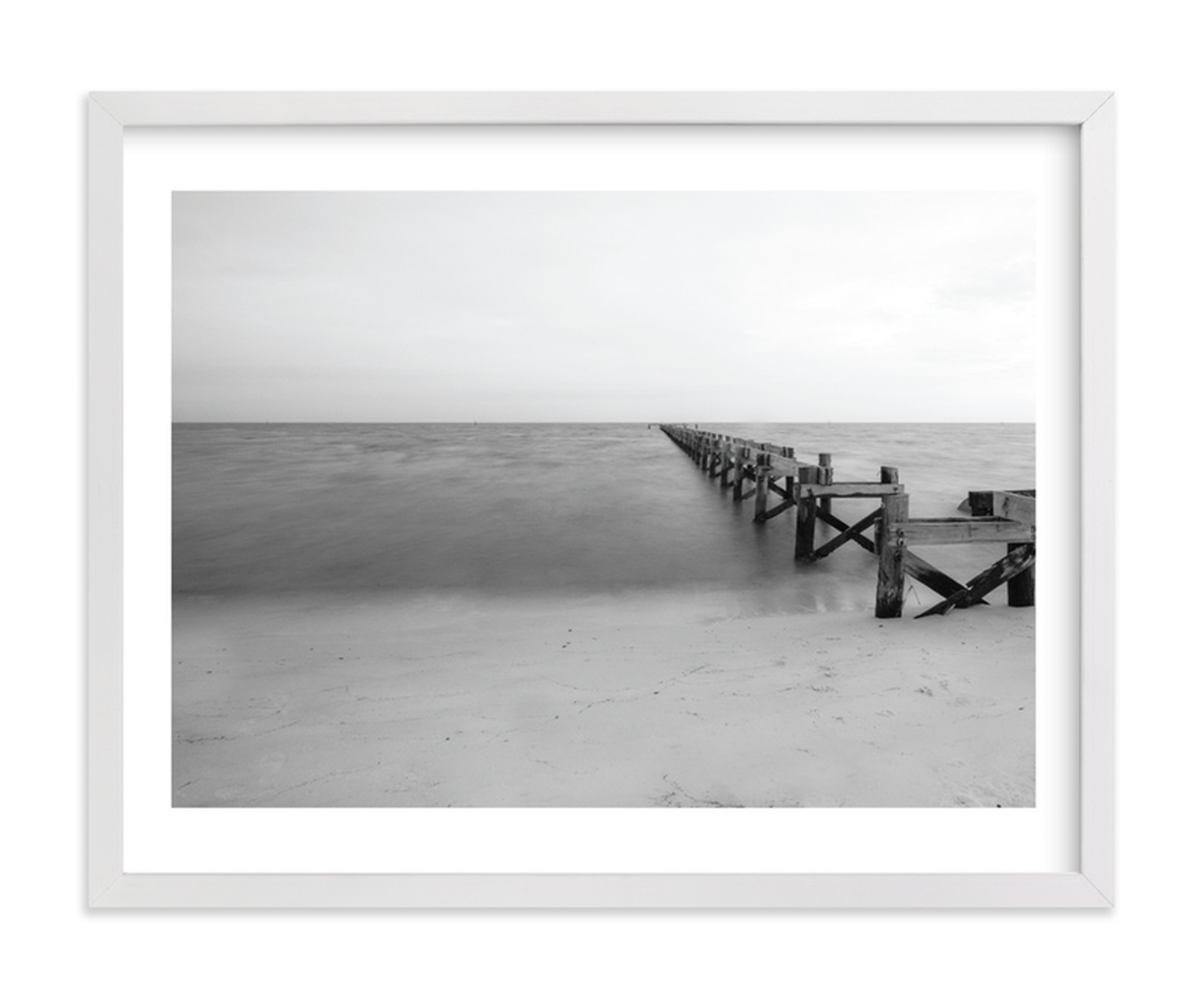 Broken Dock At Nightfall Art Print - Minted