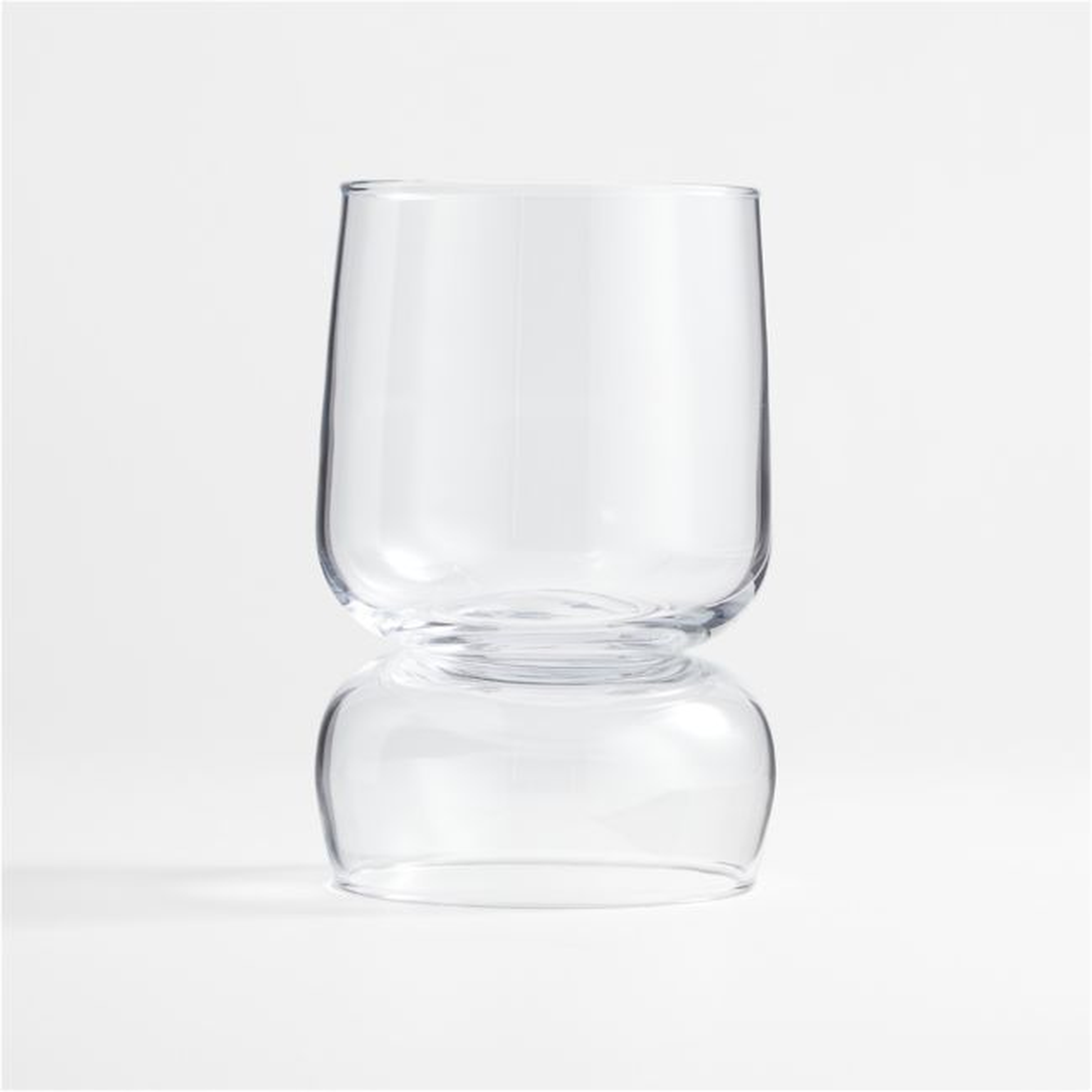 Glencoe Reversible Glass Hurricane Candle Holder 9" - Crate and Barrel