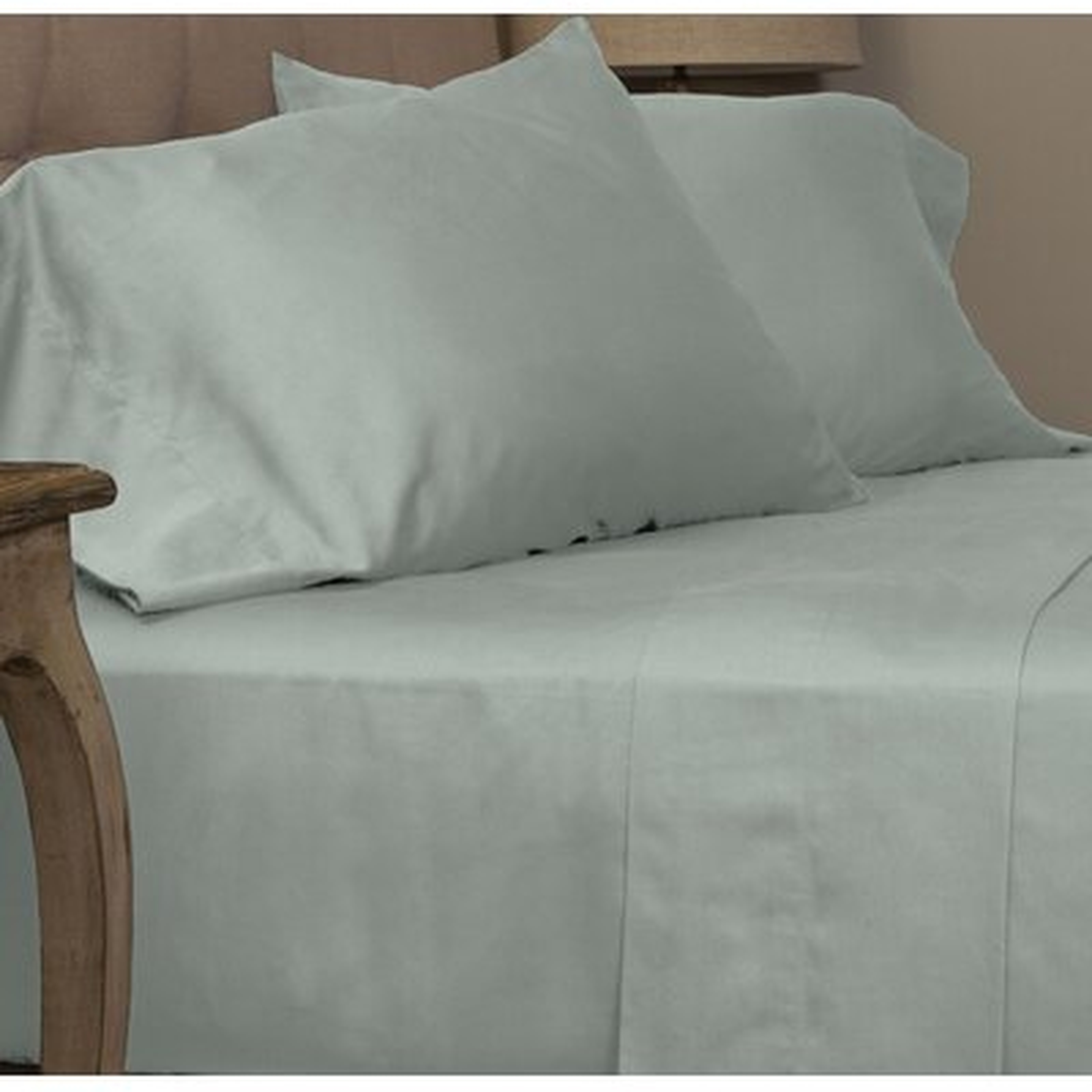 Dimmick Cotton Sateen Sea Glass Pillowcase Standard Set - Wayfair