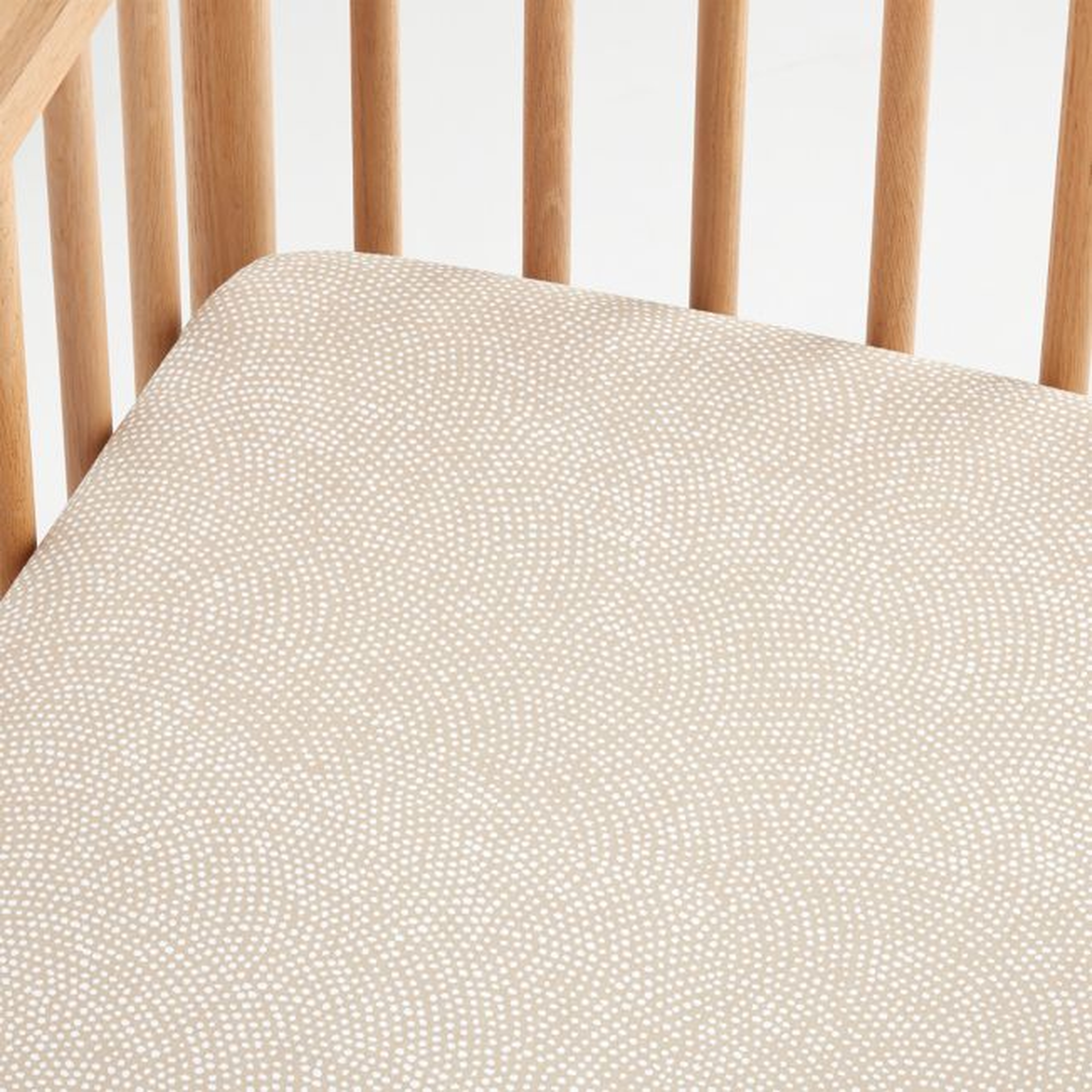 Batik Desert Organic Cotton Baby Crib Fitted Sheet by Leanne Ford - Crate and Barrel