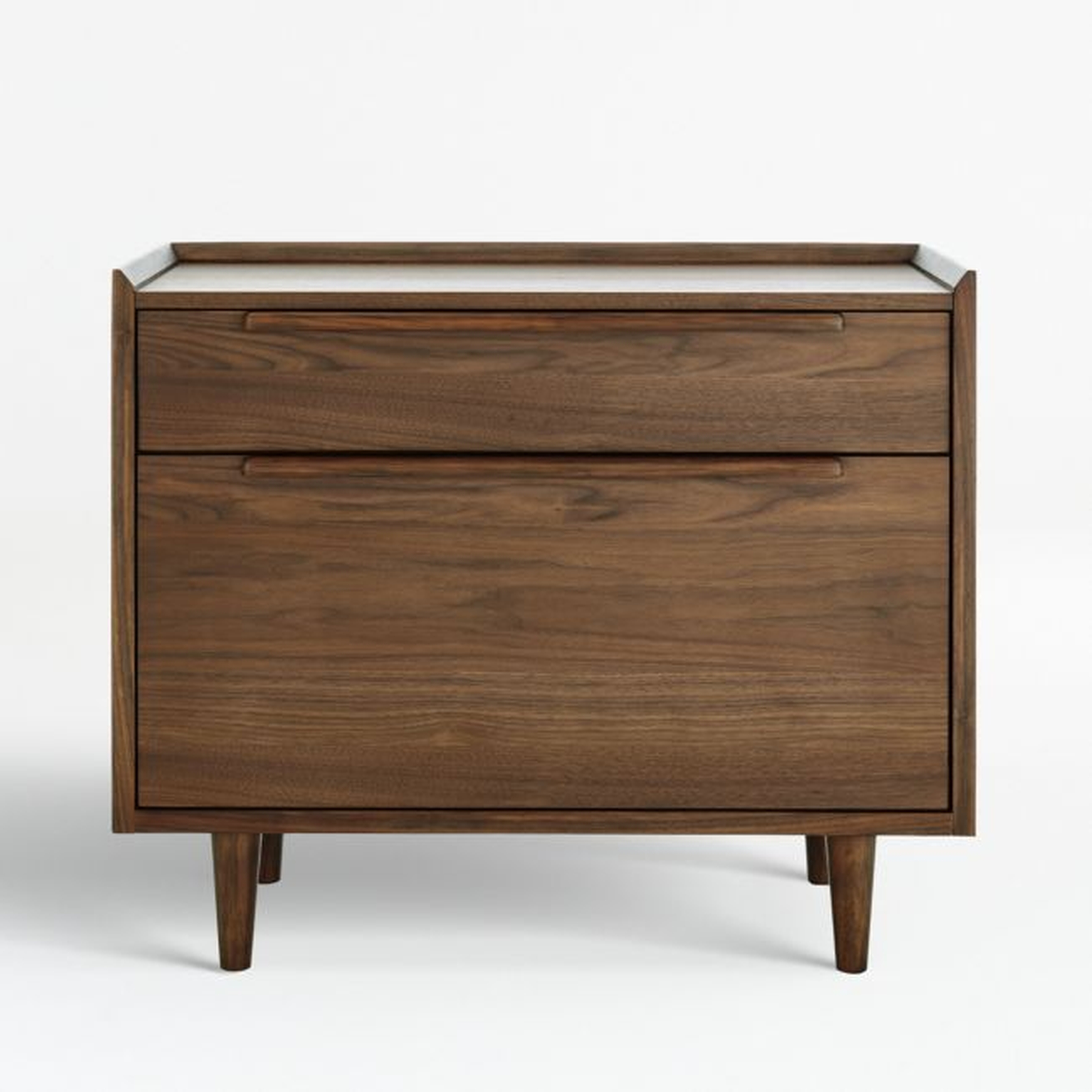 Tate Walnut Lateral File Cabinet - Crate and Barrel