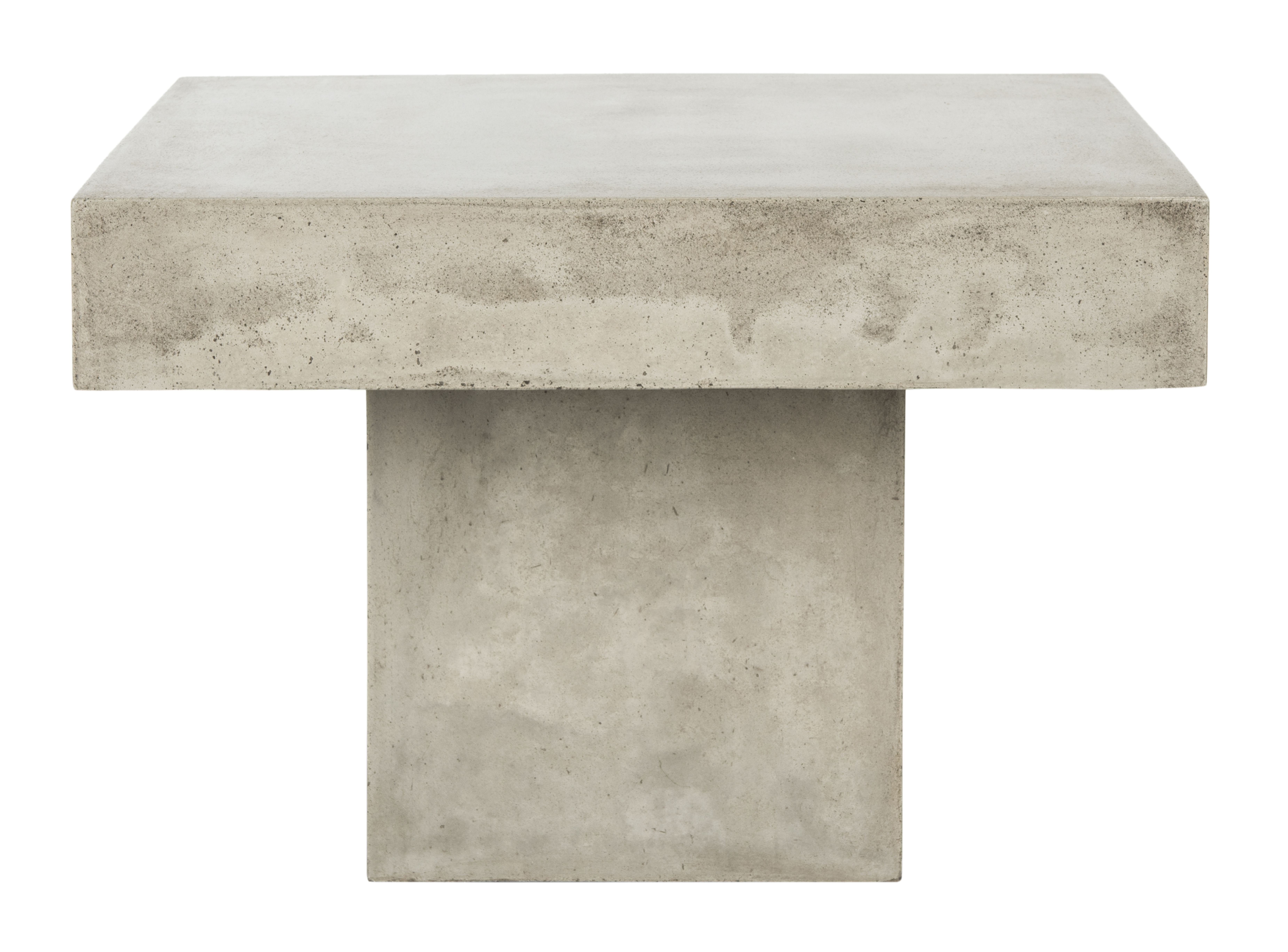 Tallen Indoor/Outdoor Modern Concrete Coffee Table, Dark Gray, 15.75" - Arlo Home