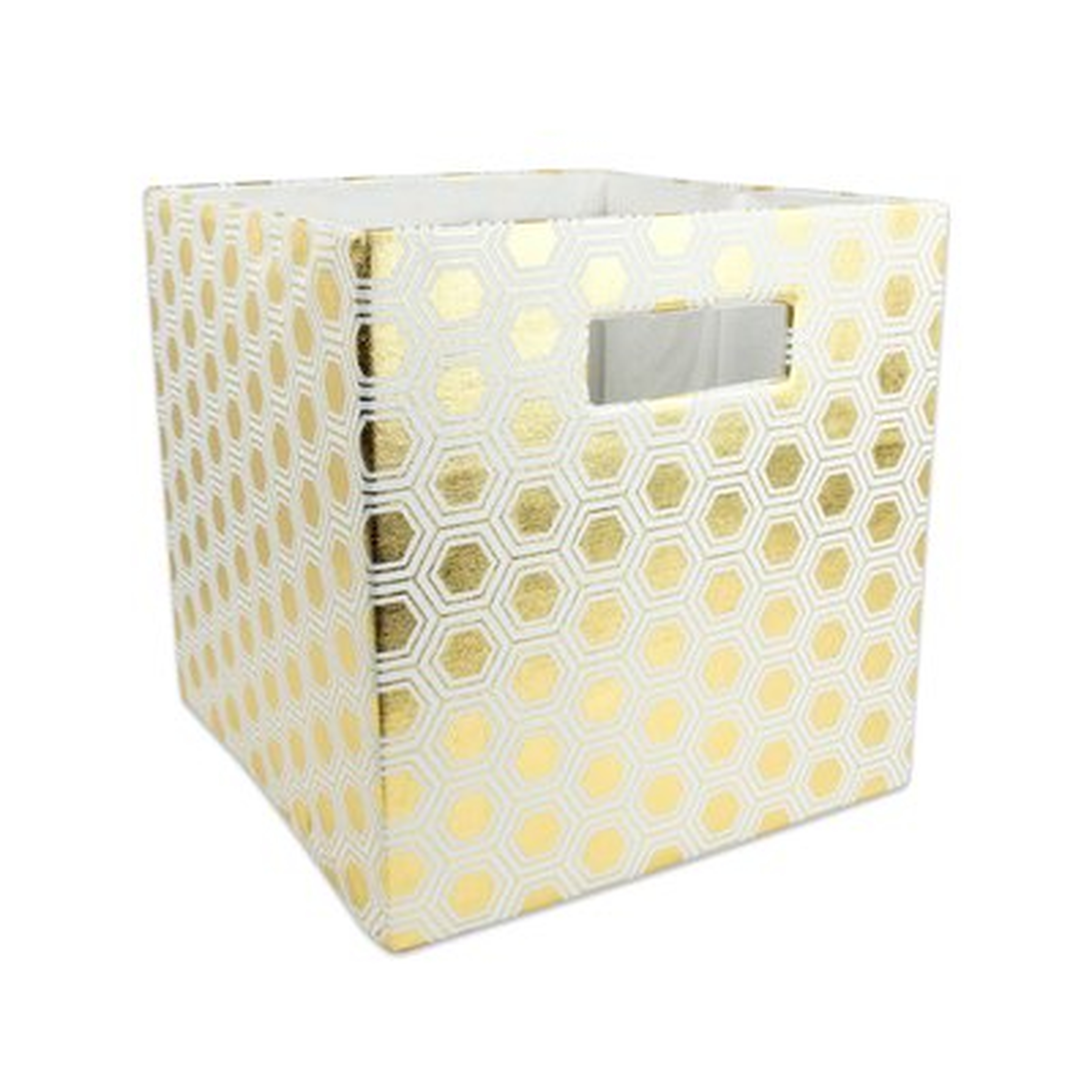 Cube Honeycomb Fabric Polyester Bin - Wayfair