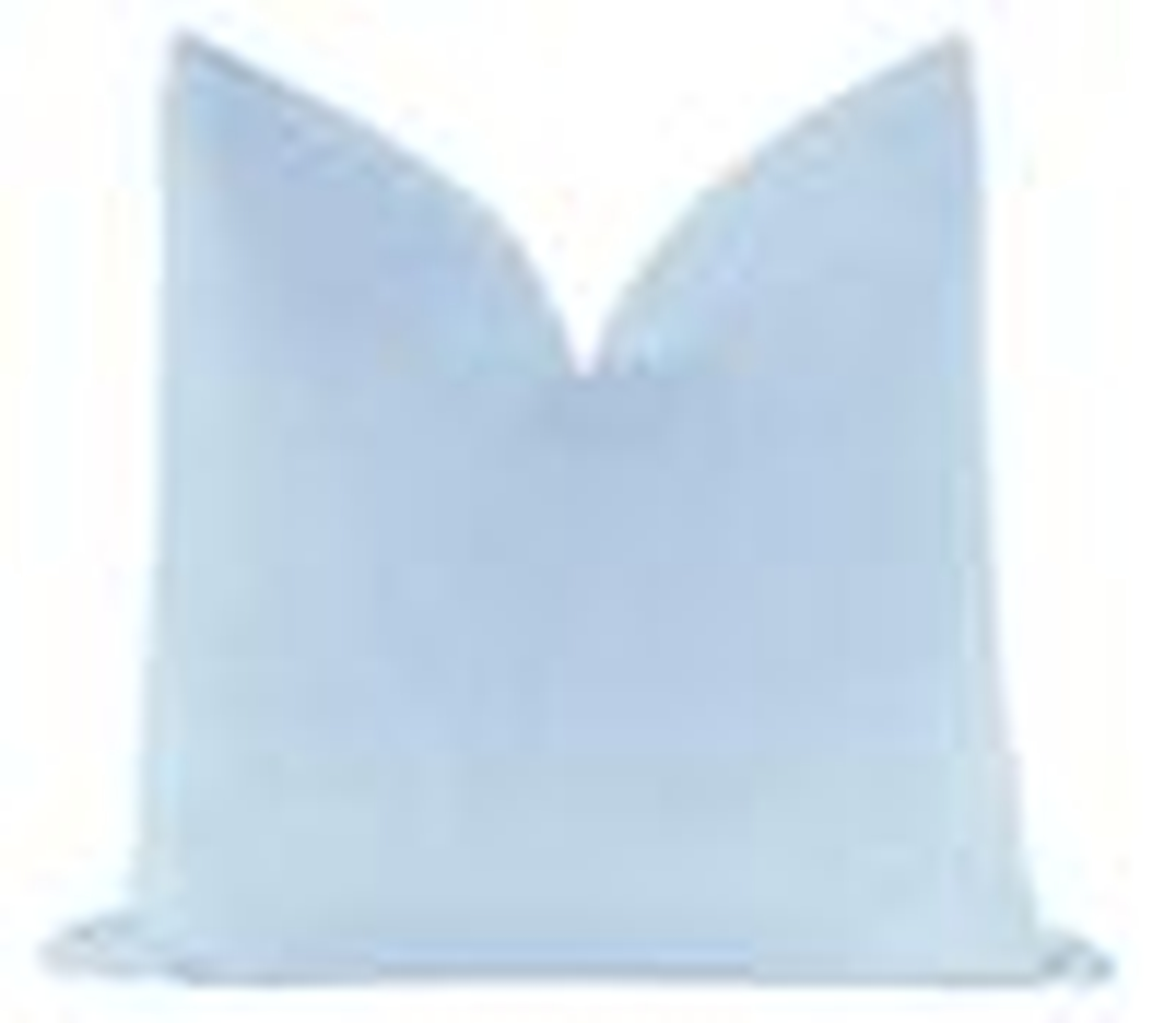 Classic Velvet Pillow Cover, Powder Blue, 26" x 26" - Little Design Company