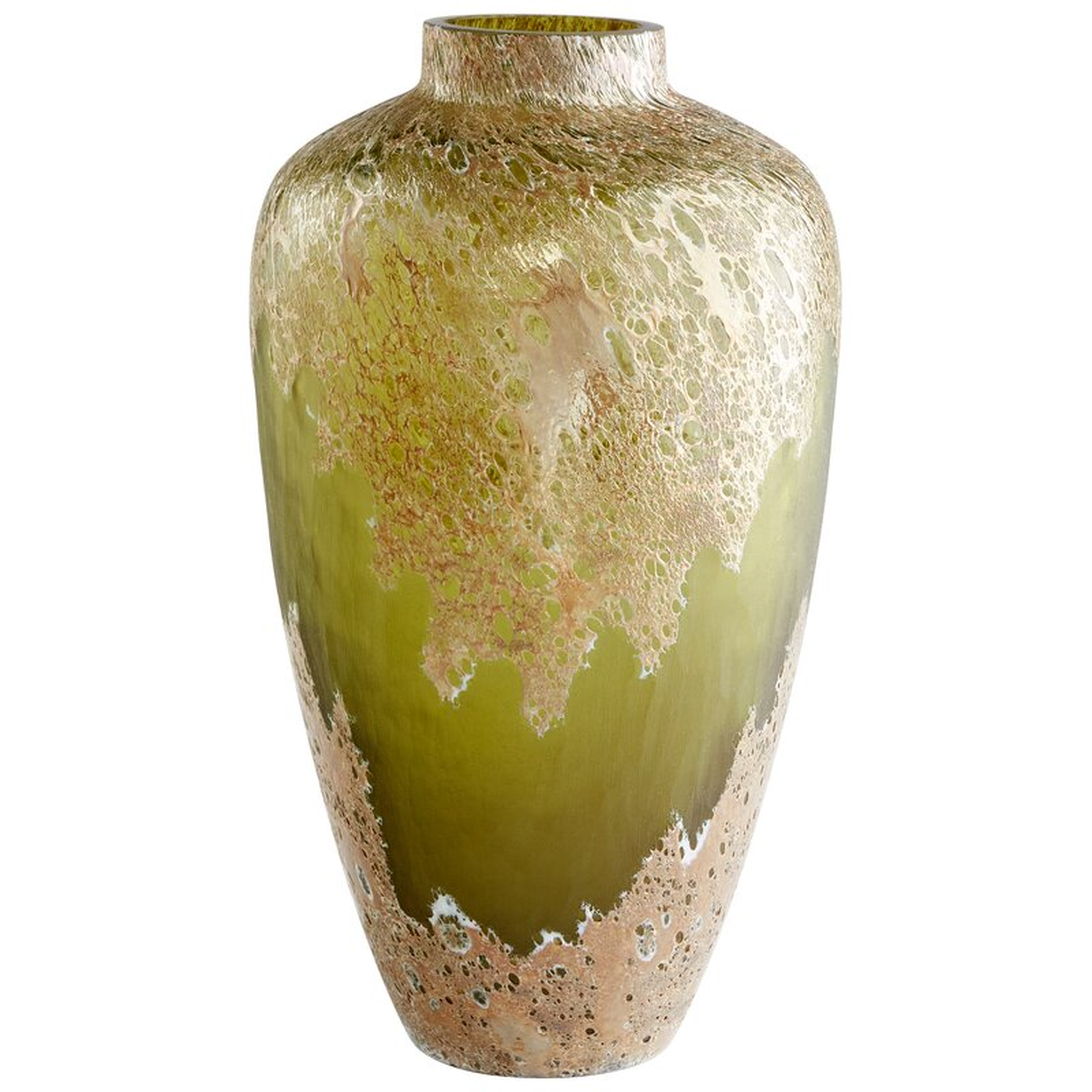 Cyan Design Alkali Green/Brown 8.25'' Glass Table Vase - Perigold