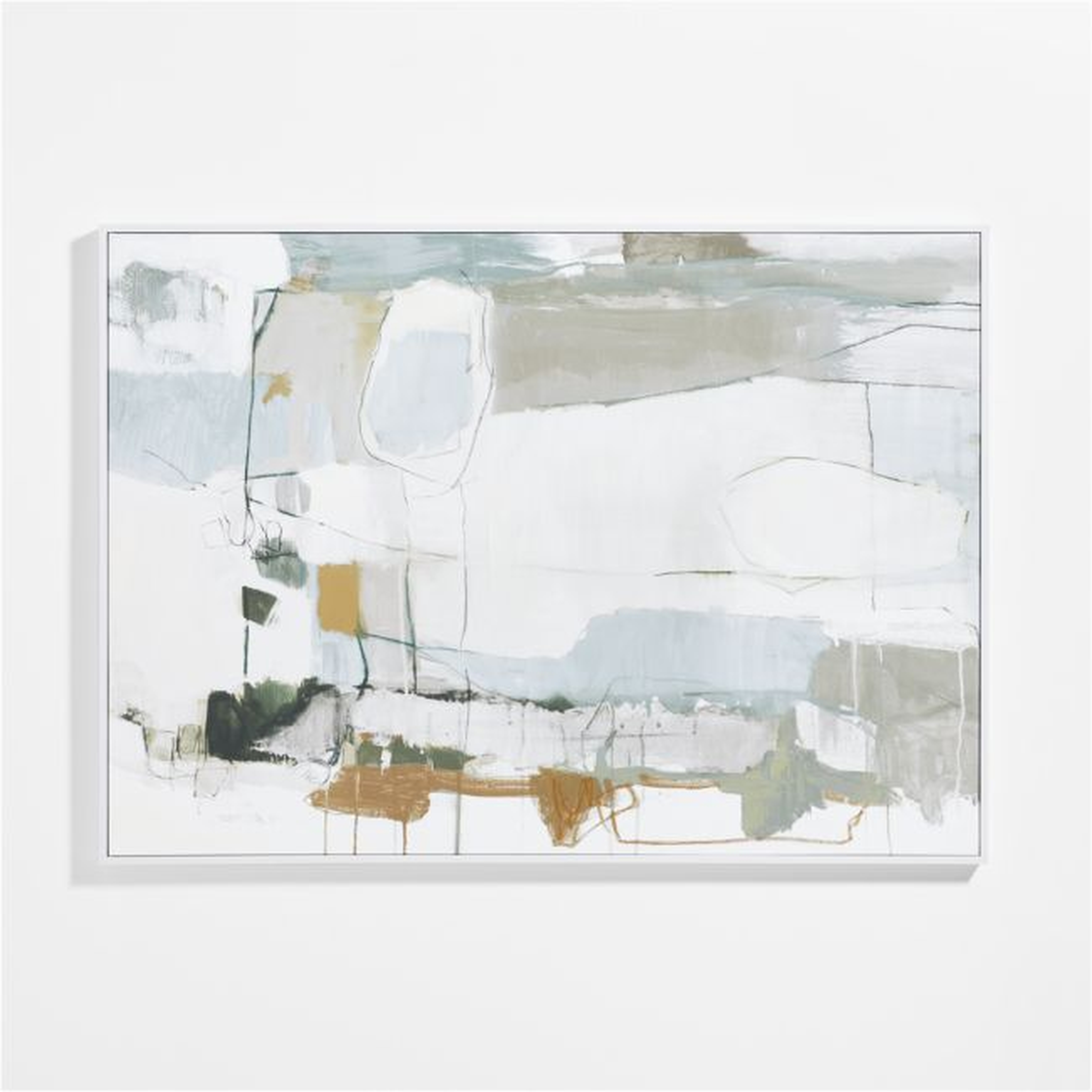 "Natural Transitions" Framed Gray & White Wall Art Print 71"x51" by Mary Elizabeth Peterson - Crate and Barrel