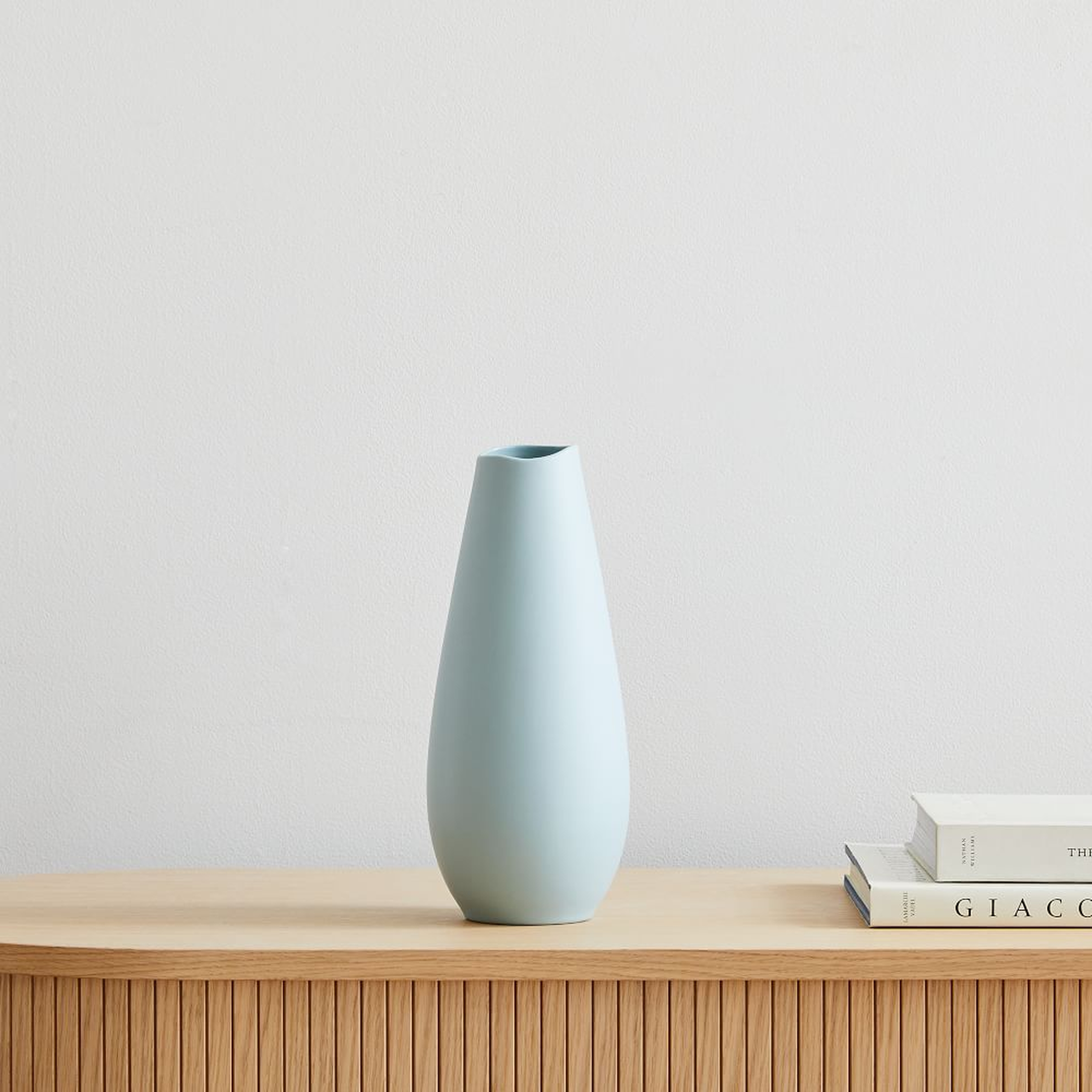 Organic Ceramic Vases, Medium Vase, Celadon, Ceramic - West Elm