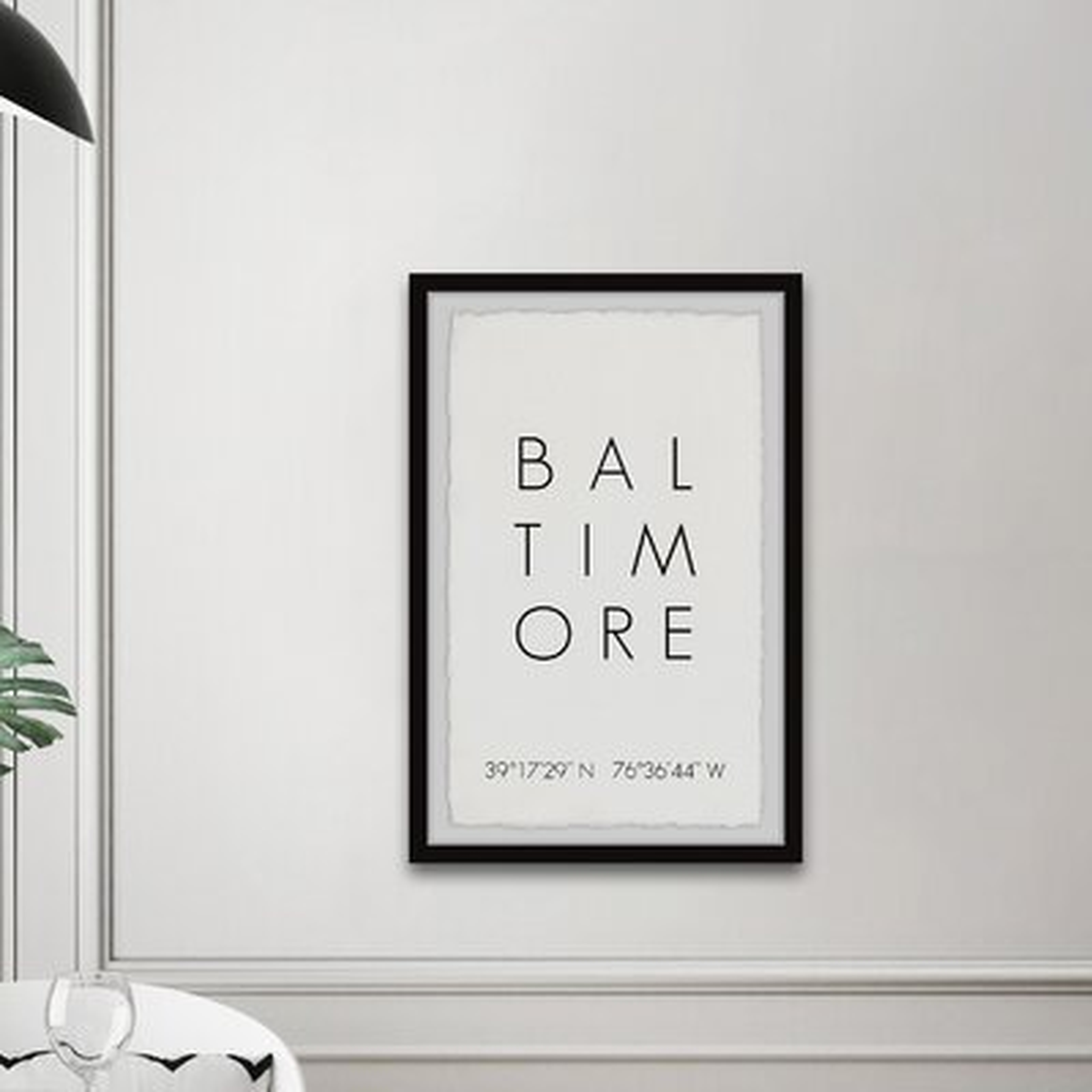 'Baltimore Coordinates' Framed Print - Wayfair