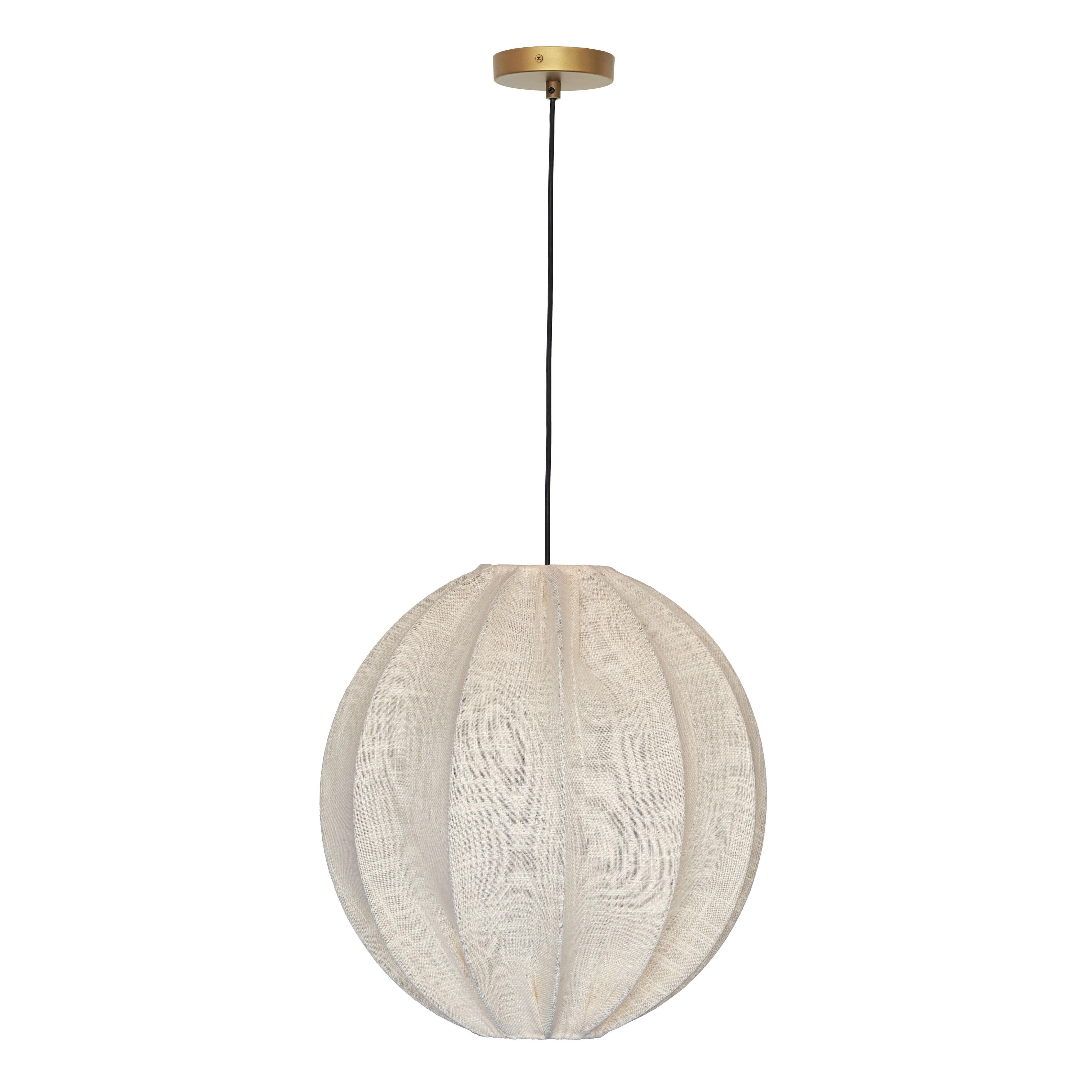 Elliana White Pendant Lamp - TOV FURNITURE
