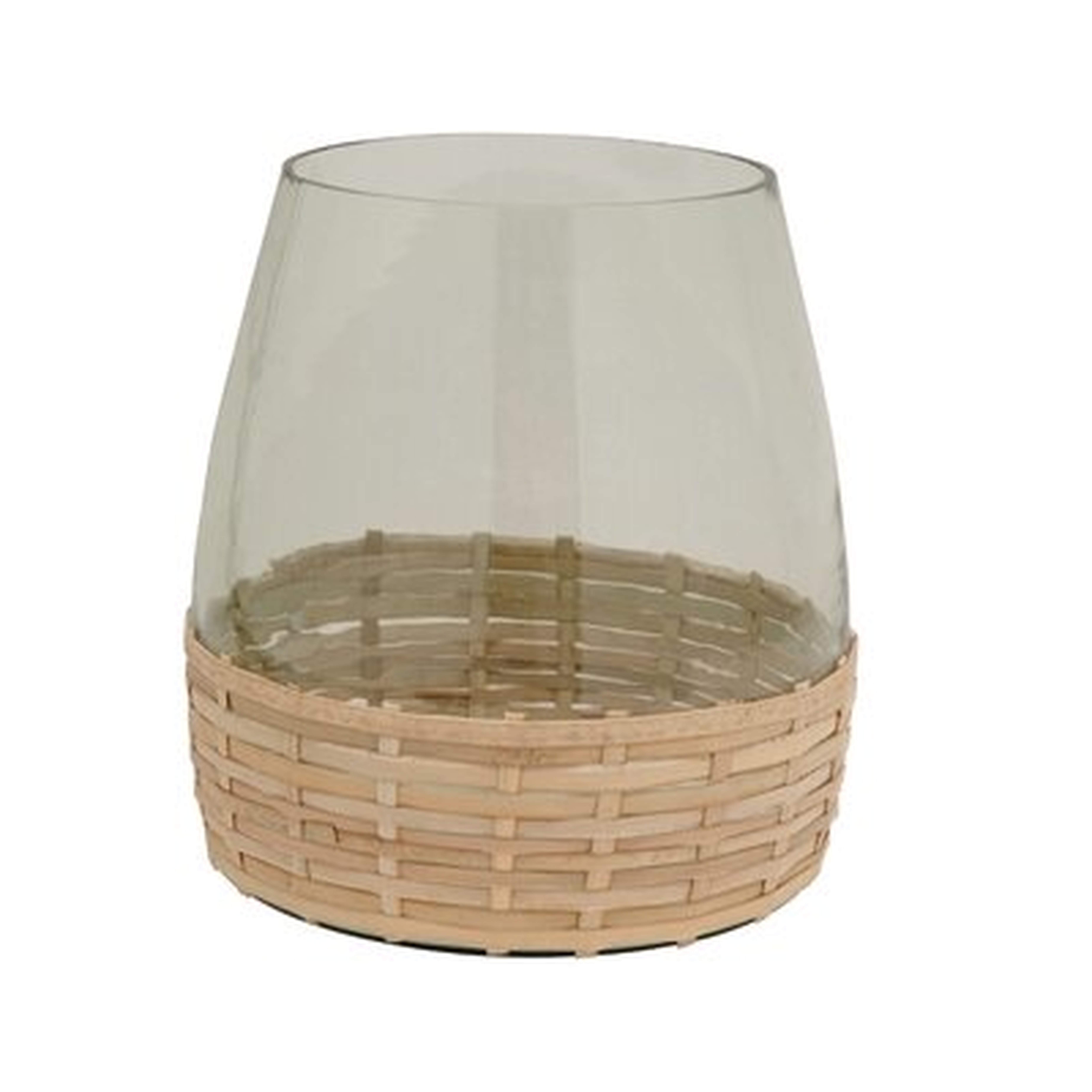 Jefferey Clear 10" Glass Table Vase - Wayfair