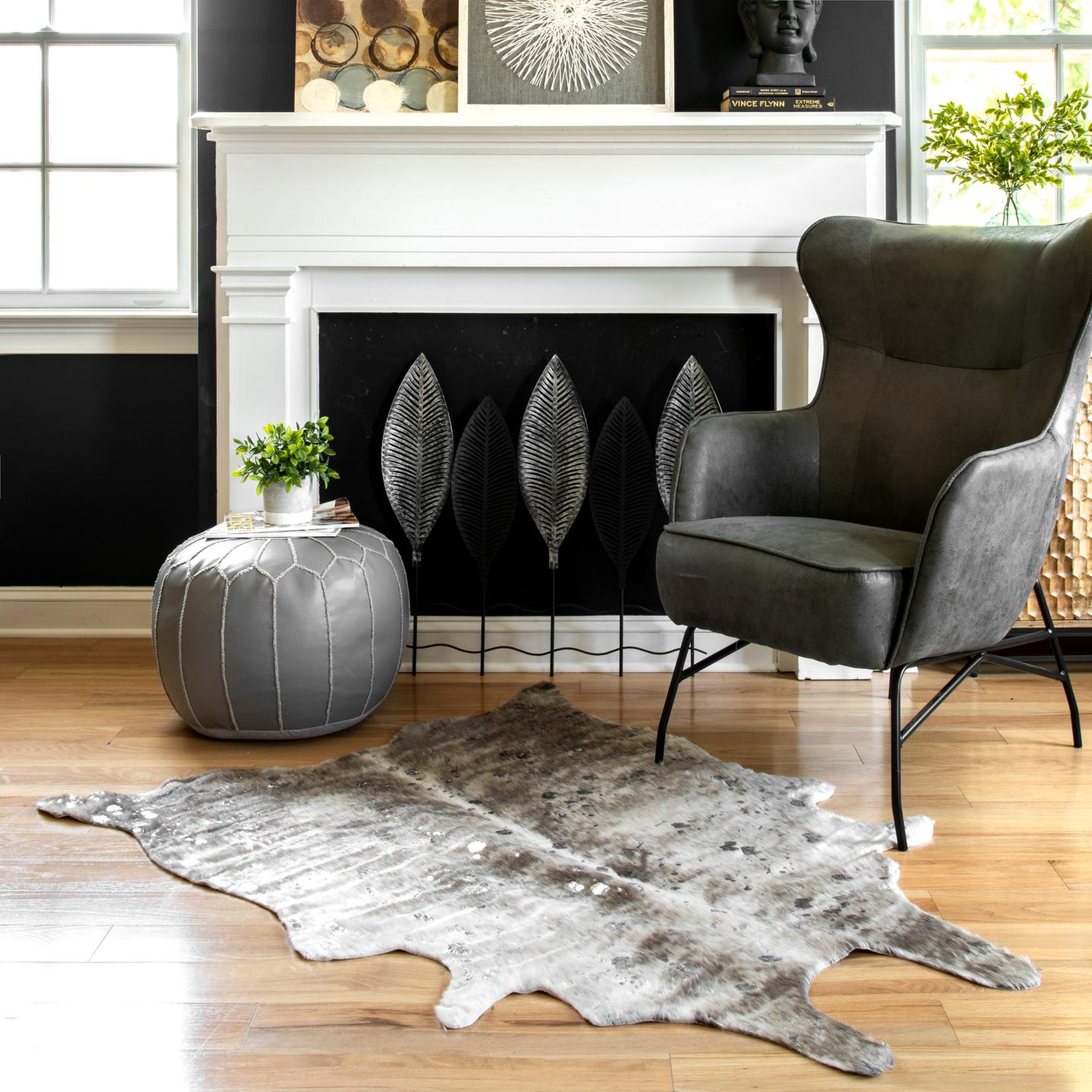 Tinley Spotted Faux Cowhide Area Rug - Loom 23
