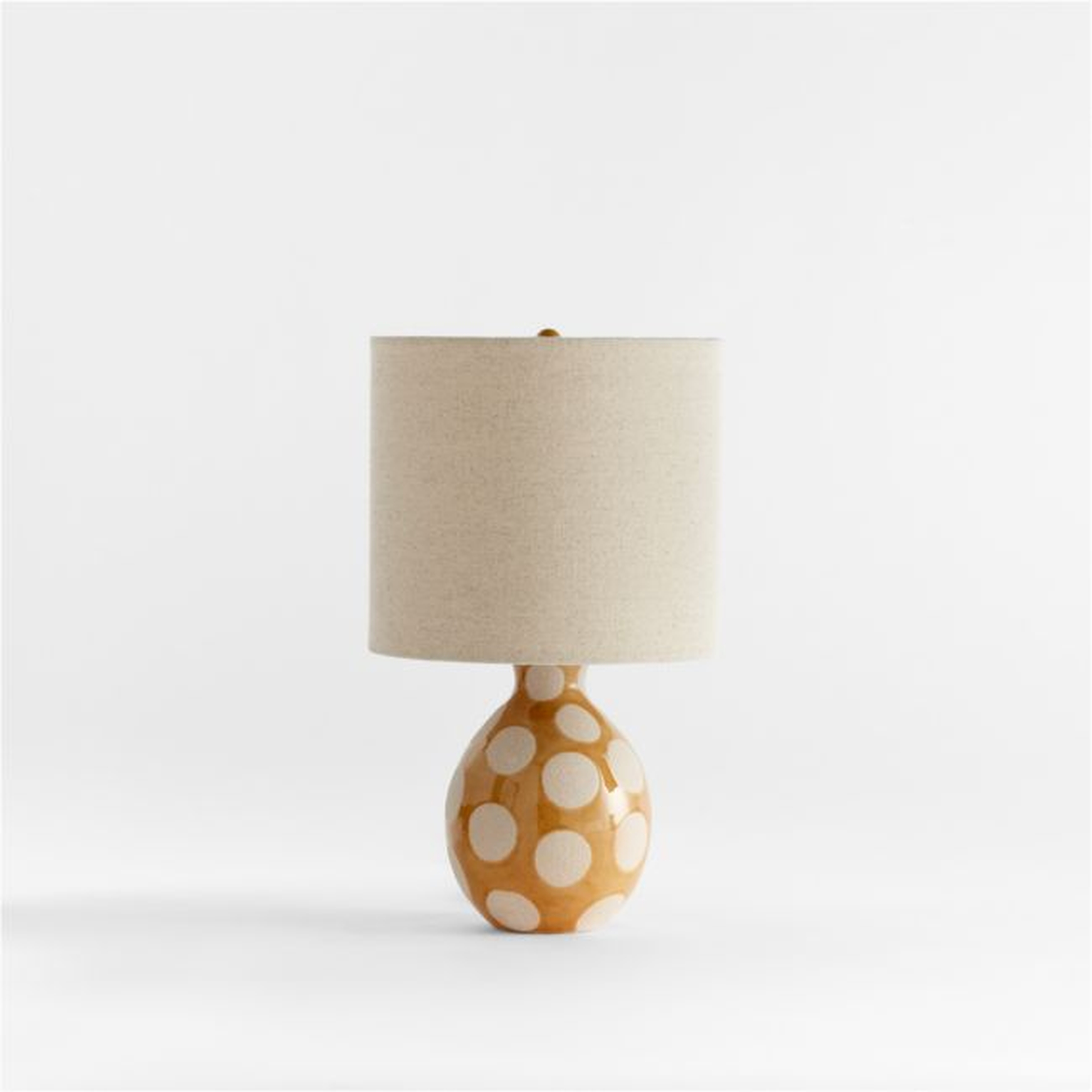 Dot Tuscan Yellow Ceramic Kids Table Lamp - Crate & Kids