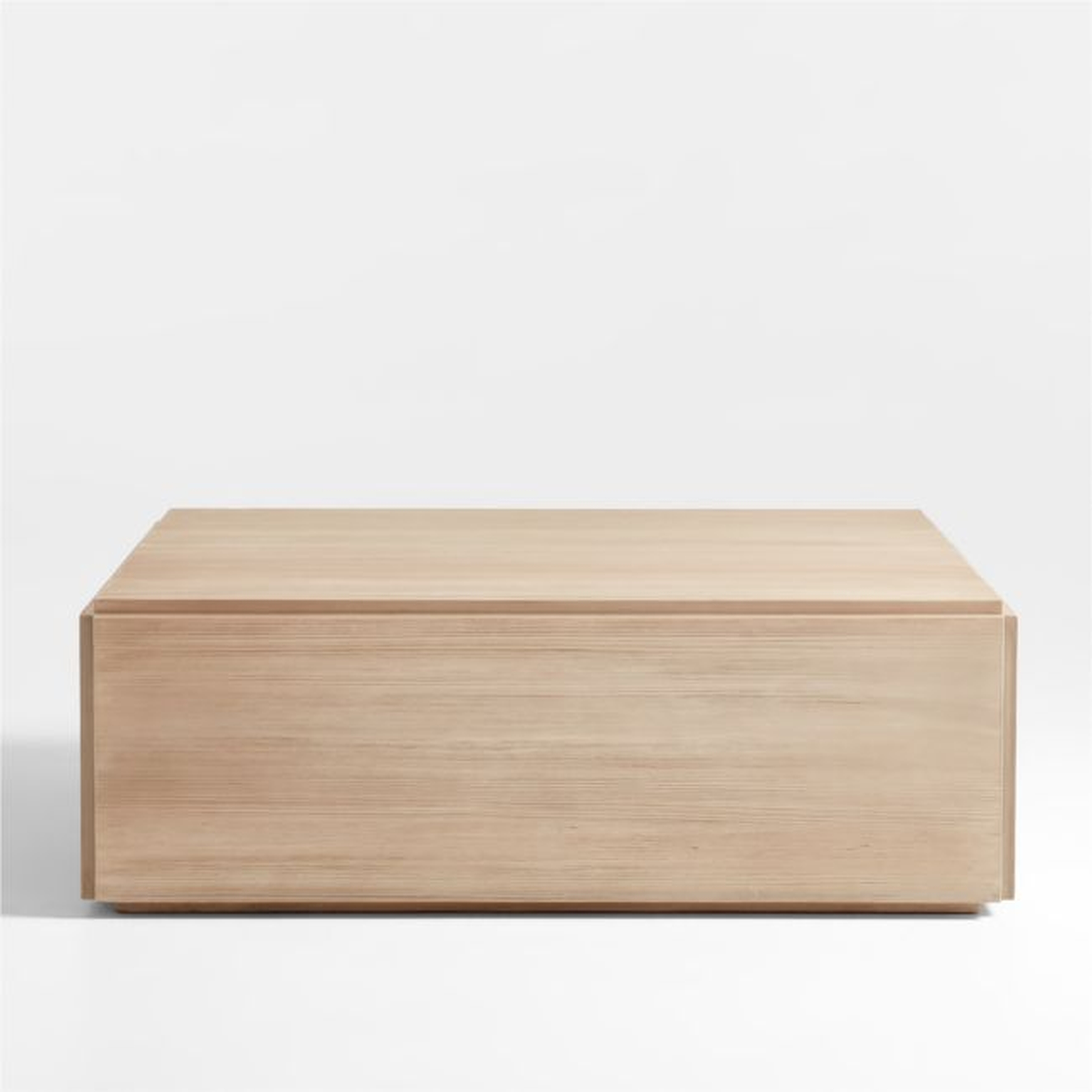Troupe Natural Pine Wood 44" Square Coffee Table - Crate and Barrel