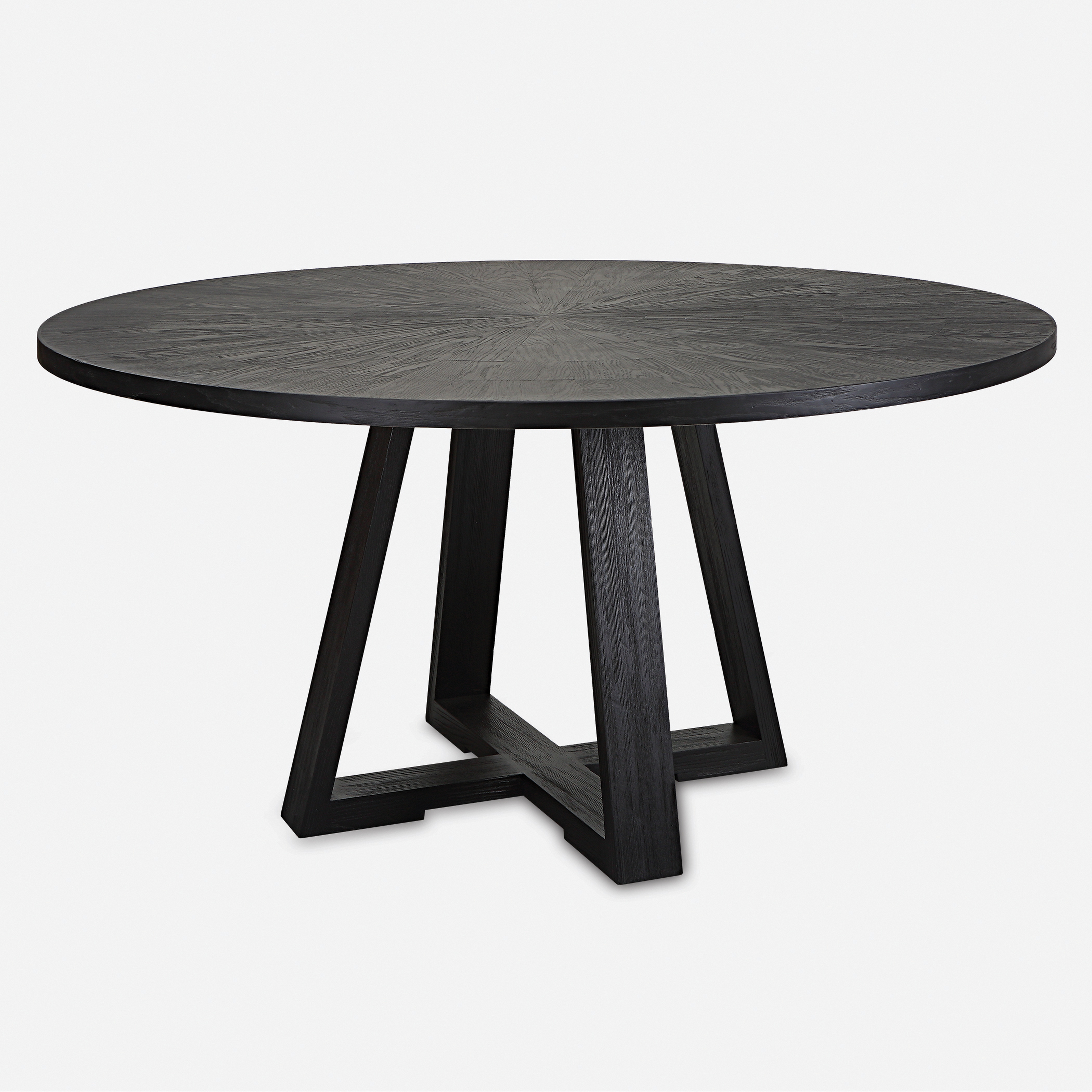 Gidran Round Black Dining Table - Uttermost