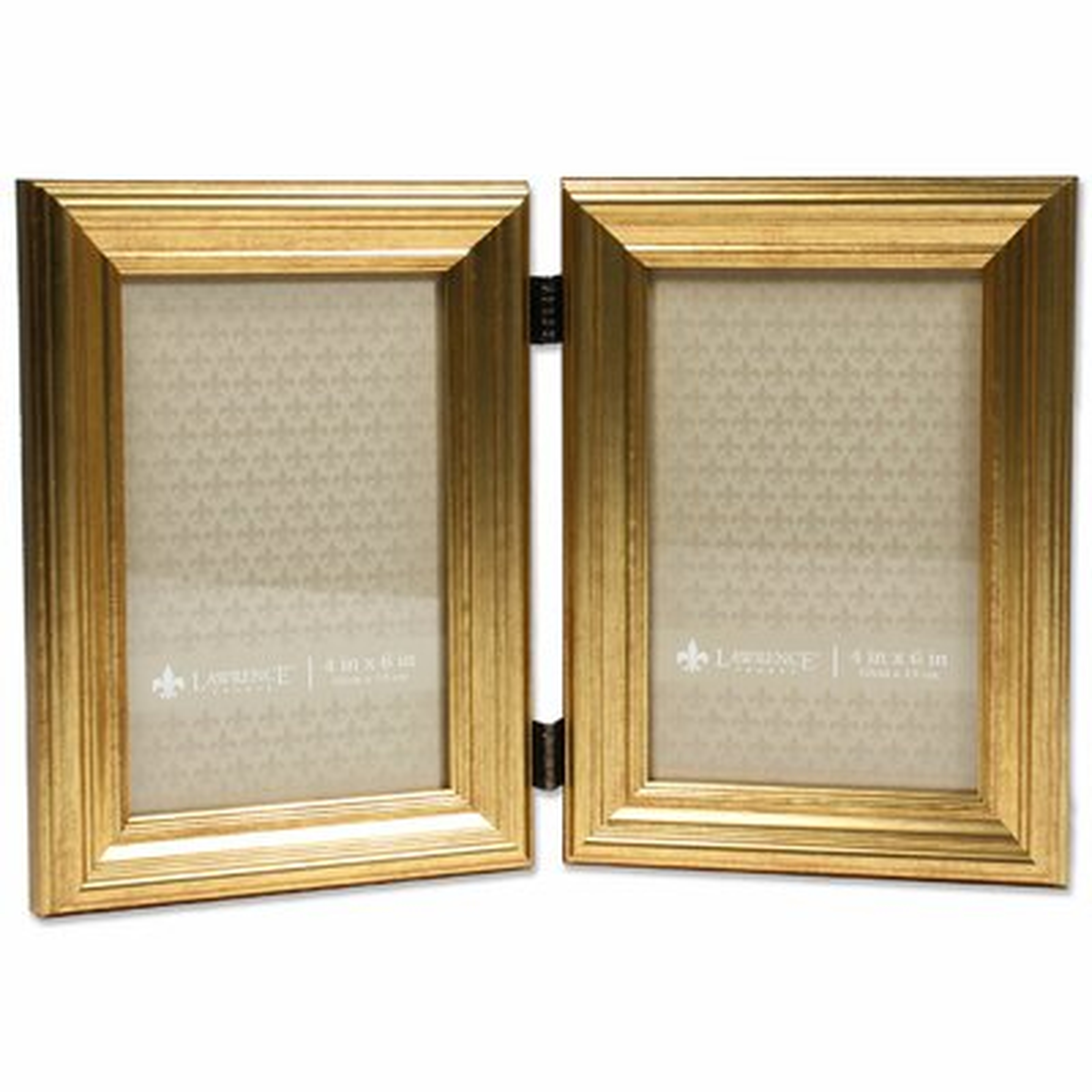 Willman Hinged Double Burnished Picture Frame - Wayfair