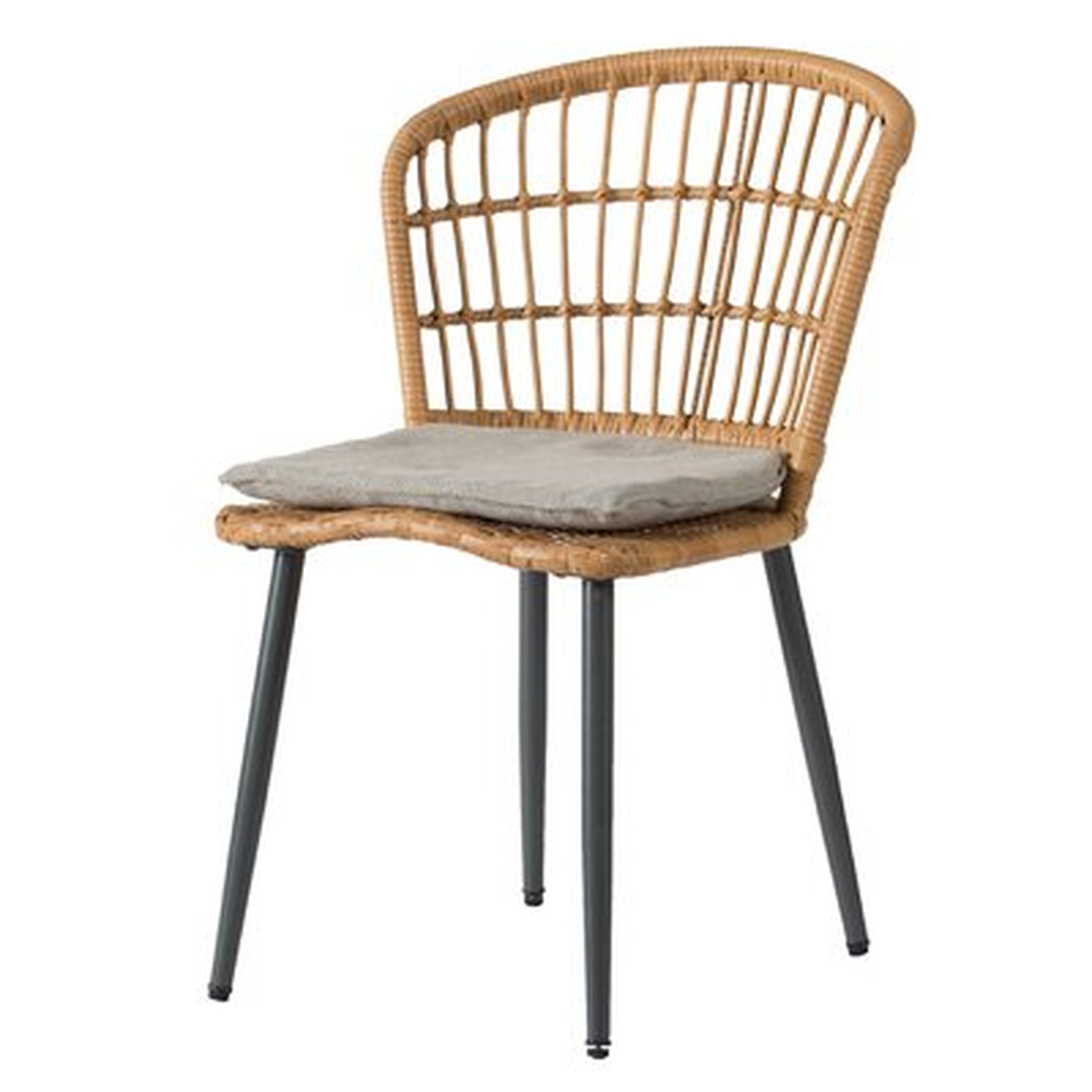 Laurent Windsor Back Side Chair in Natural - Wayfair