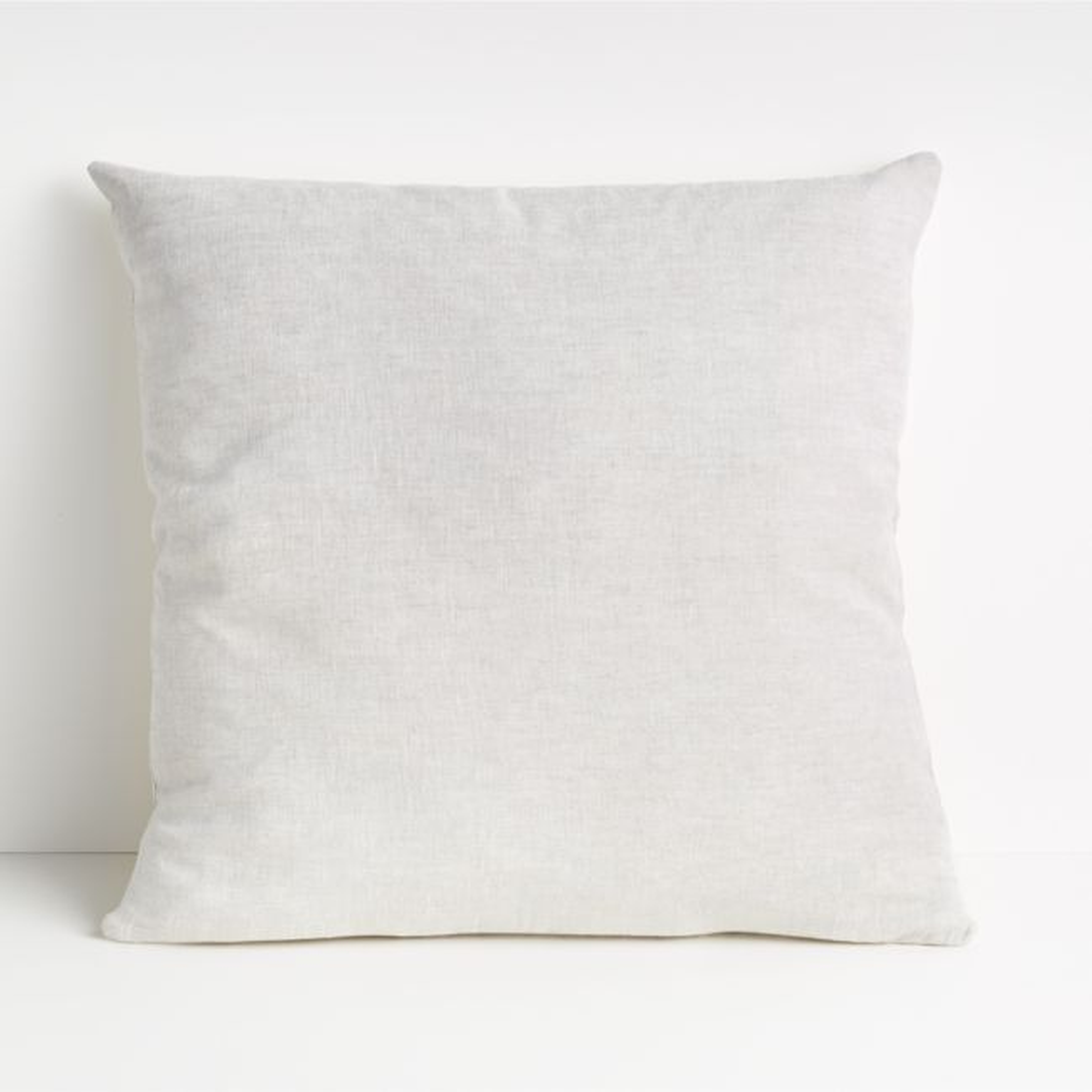 Parachute Linen Natural 20"x20" Chambray Throw Pillow Cover - Crate and Barrel