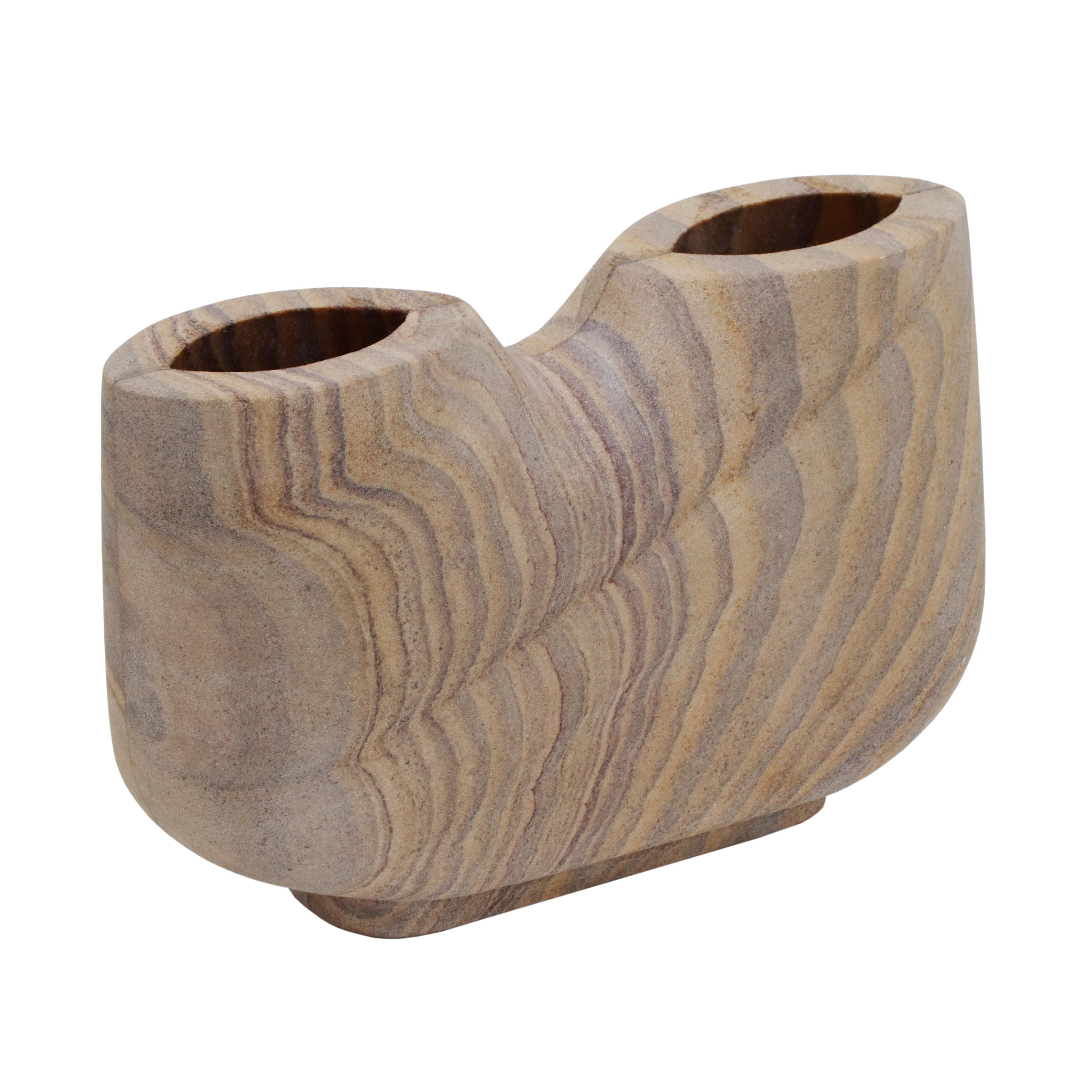 Saava Rainbow Stone Vase - TOV FURNITURE