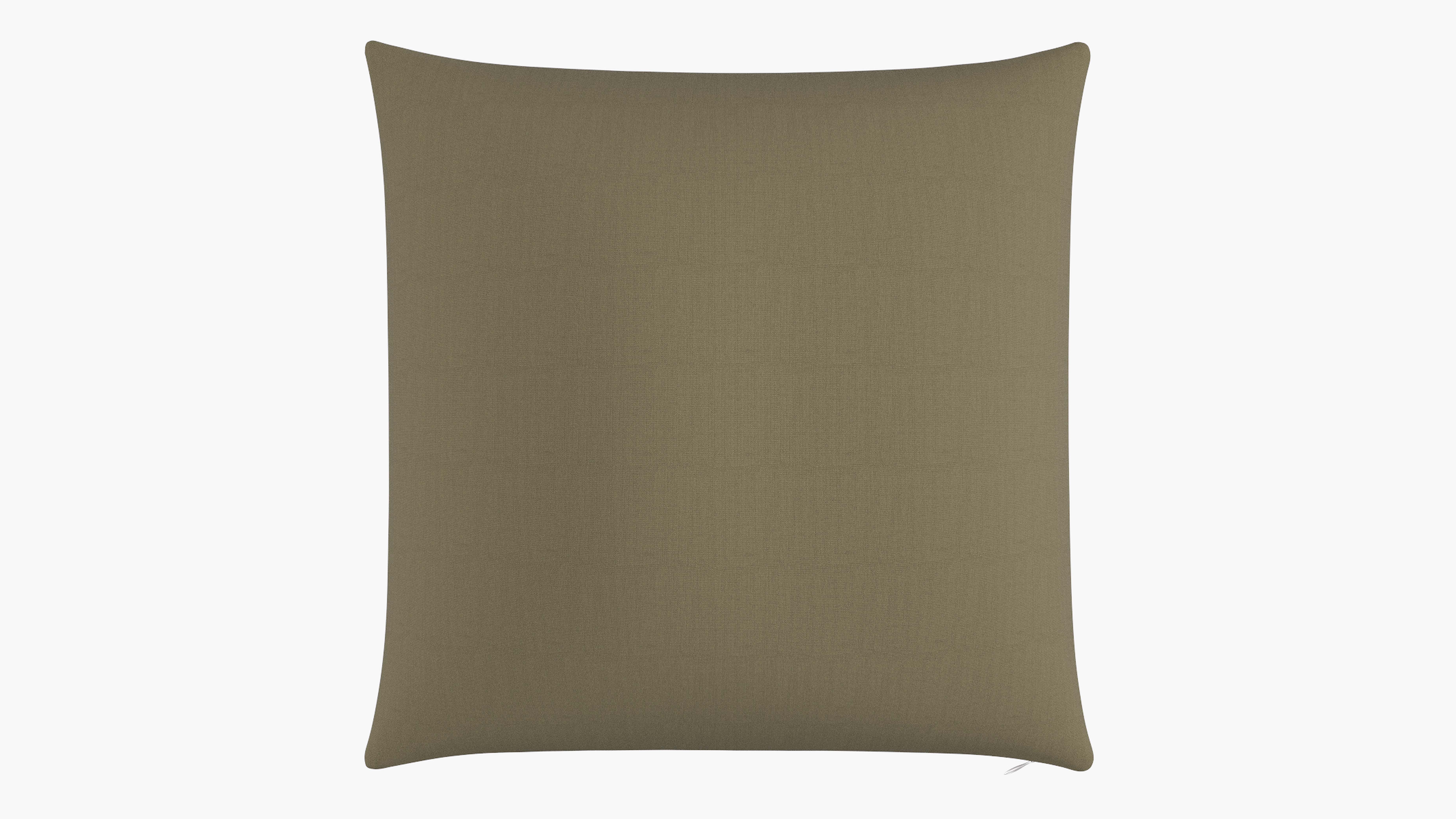 Throw Pillow 26", Olive Everyday Linen, 26" x 26" - The Inside