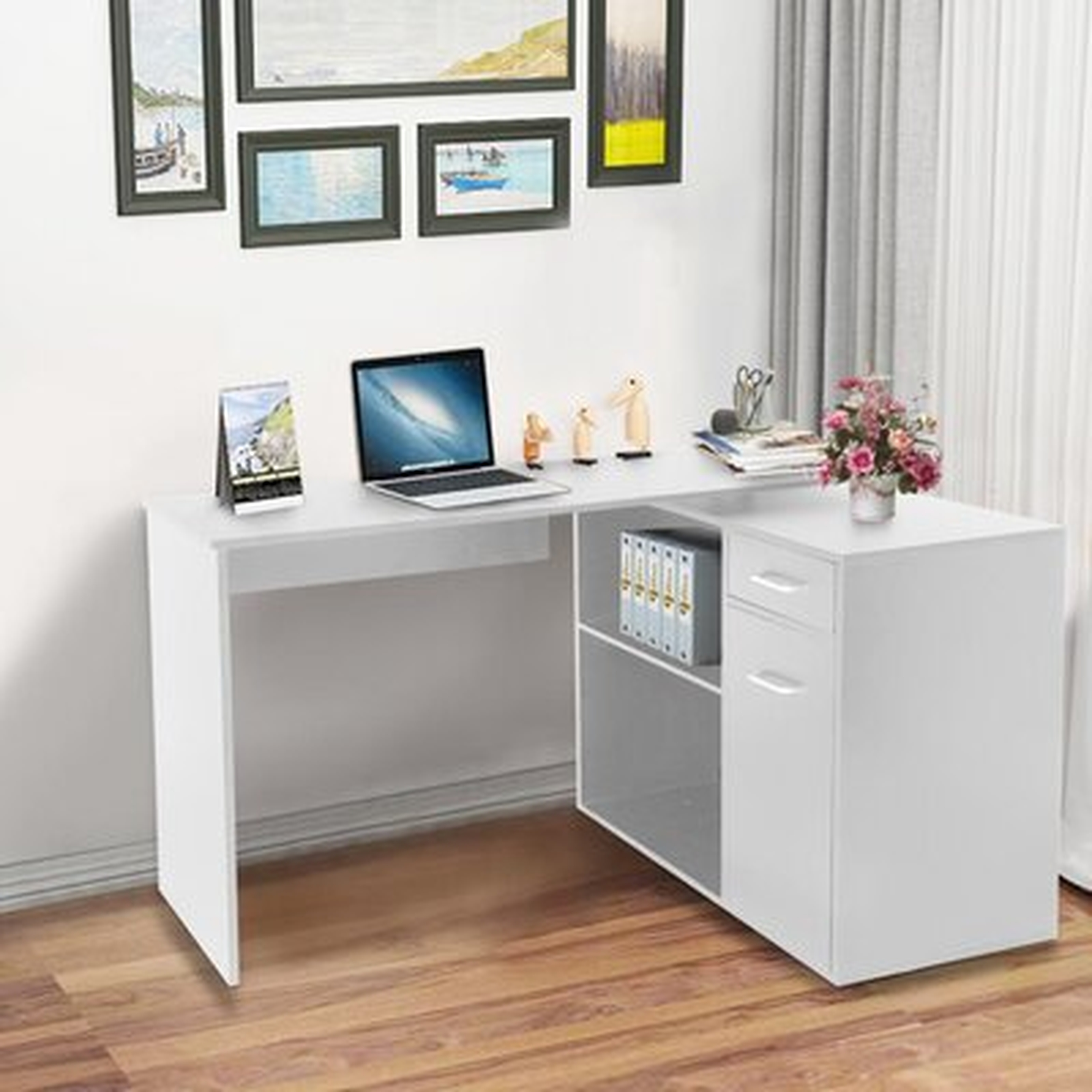 Rotating Reversible L-Shaped Desk - Wayfair