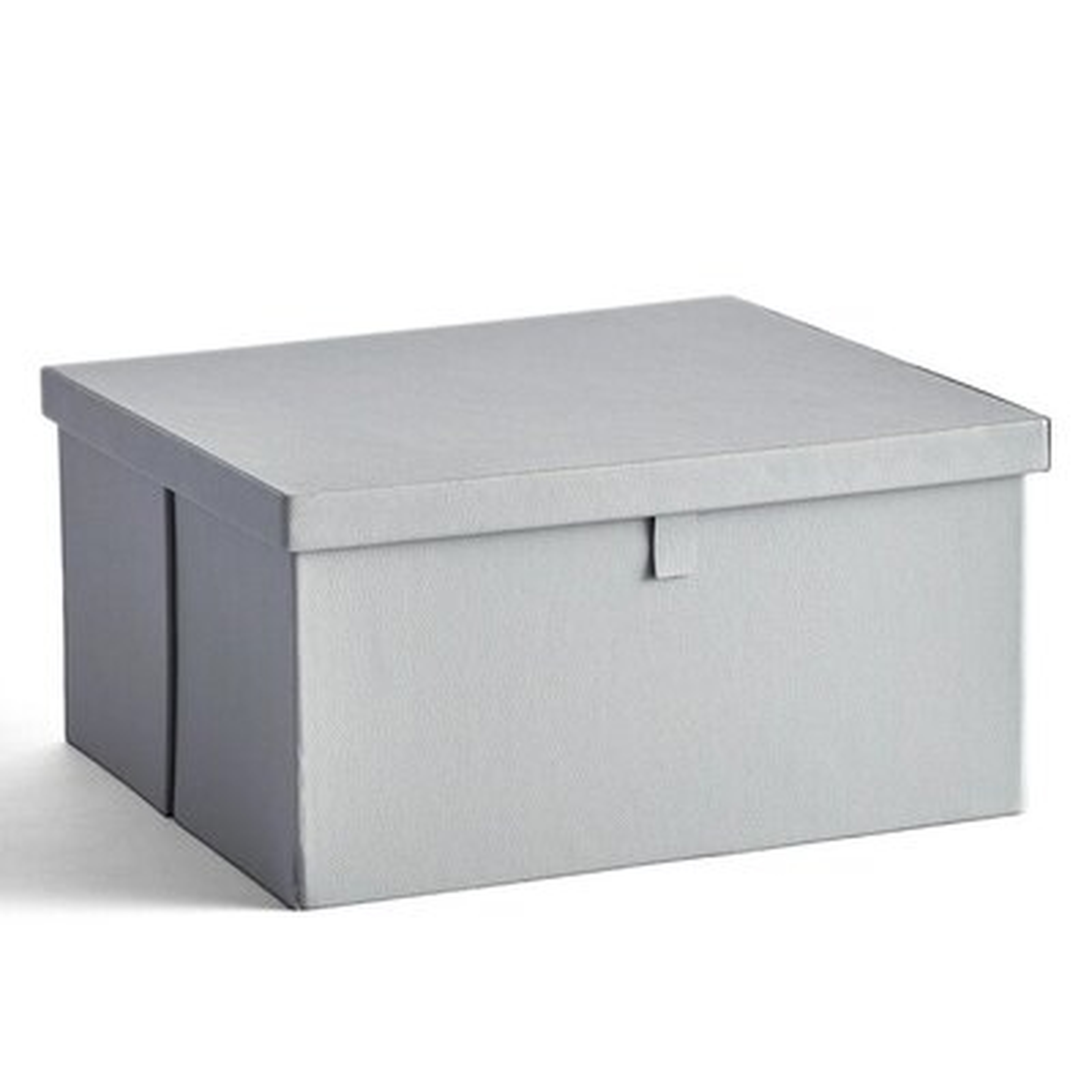 Park Faux Leather Storage Box - White - Wayfair