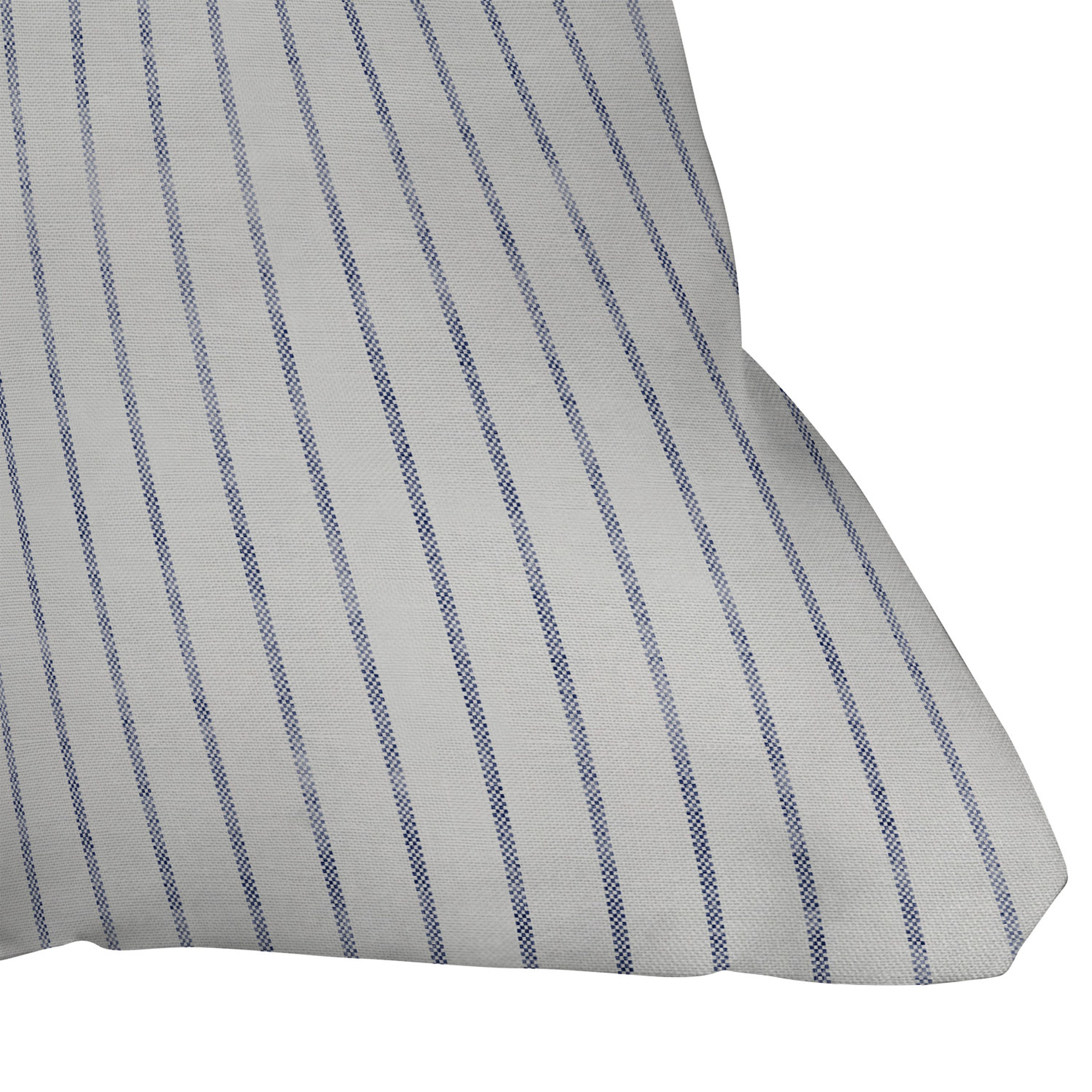 Aegean Wide Stripe by Holli Zollinger - Outdoor Throw Pillow 20" x 20" - Wander Print Co.