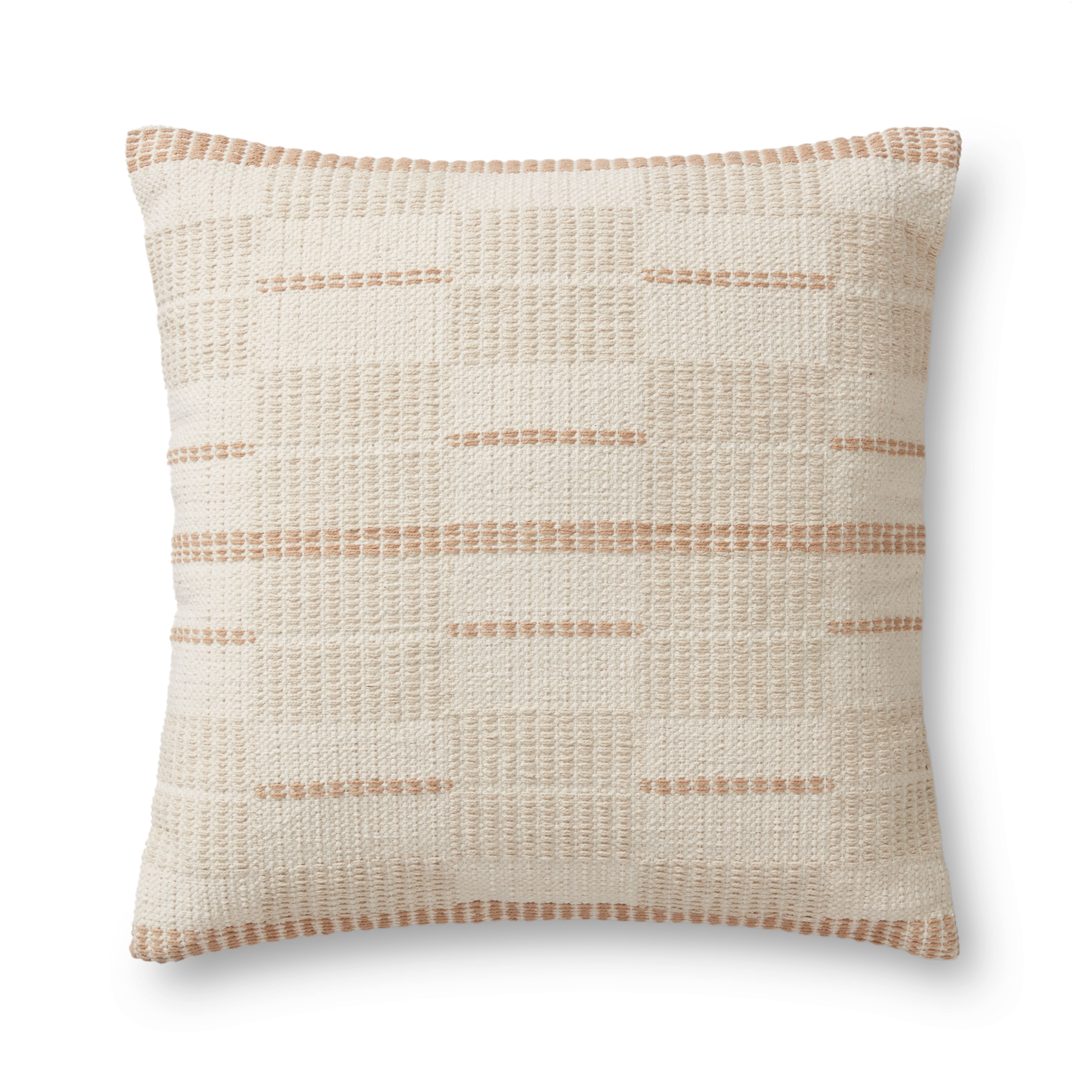 PILLOWS P1171 MULTI 22" x 22" Cover w/Poly - Magnolia Home by Joana Gaines Crafted by Loloi Rugs