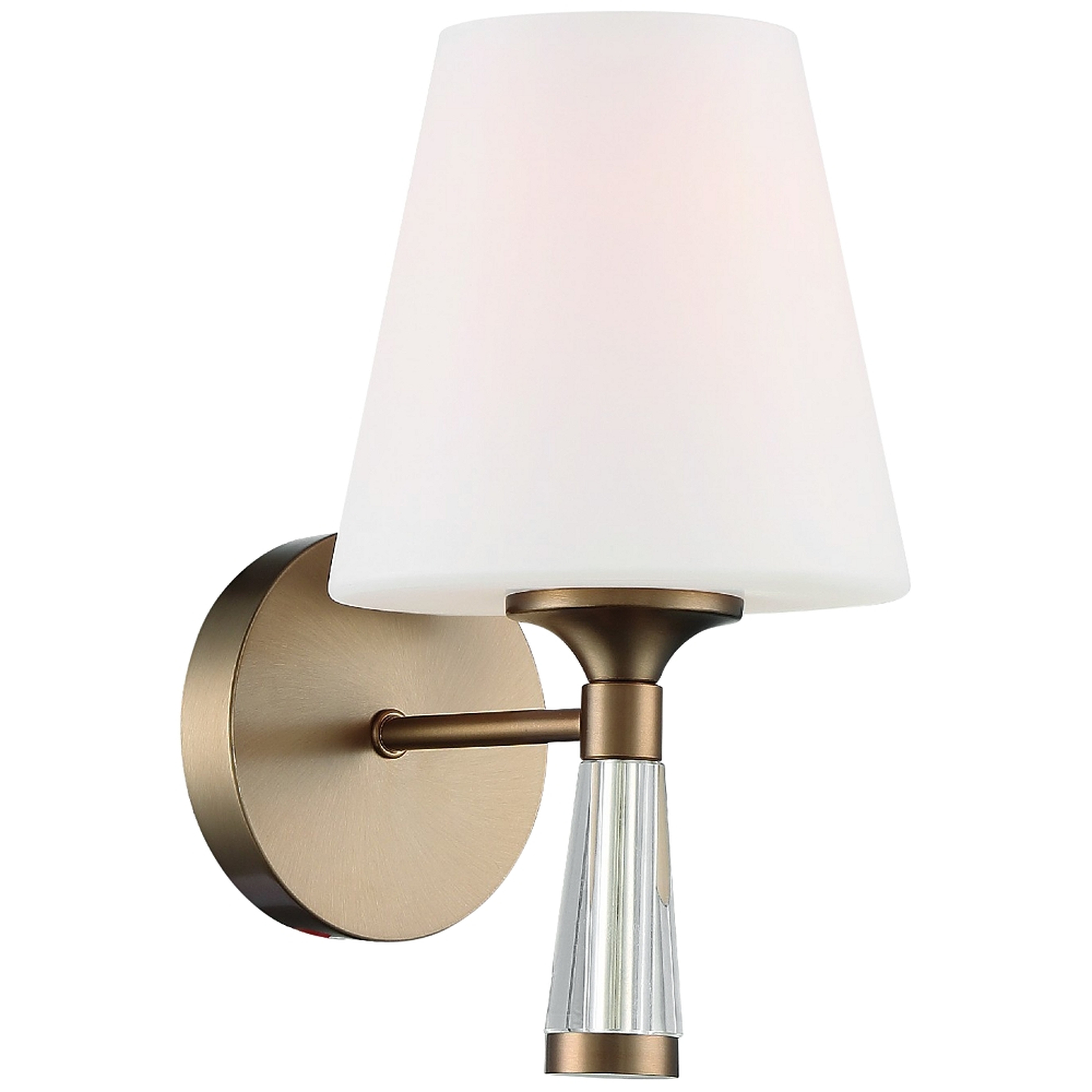 Crystorama Ramsey 10 1/2" High Vibrant Gold Wall Sconce - Style # 84W87 - Lamps Plus