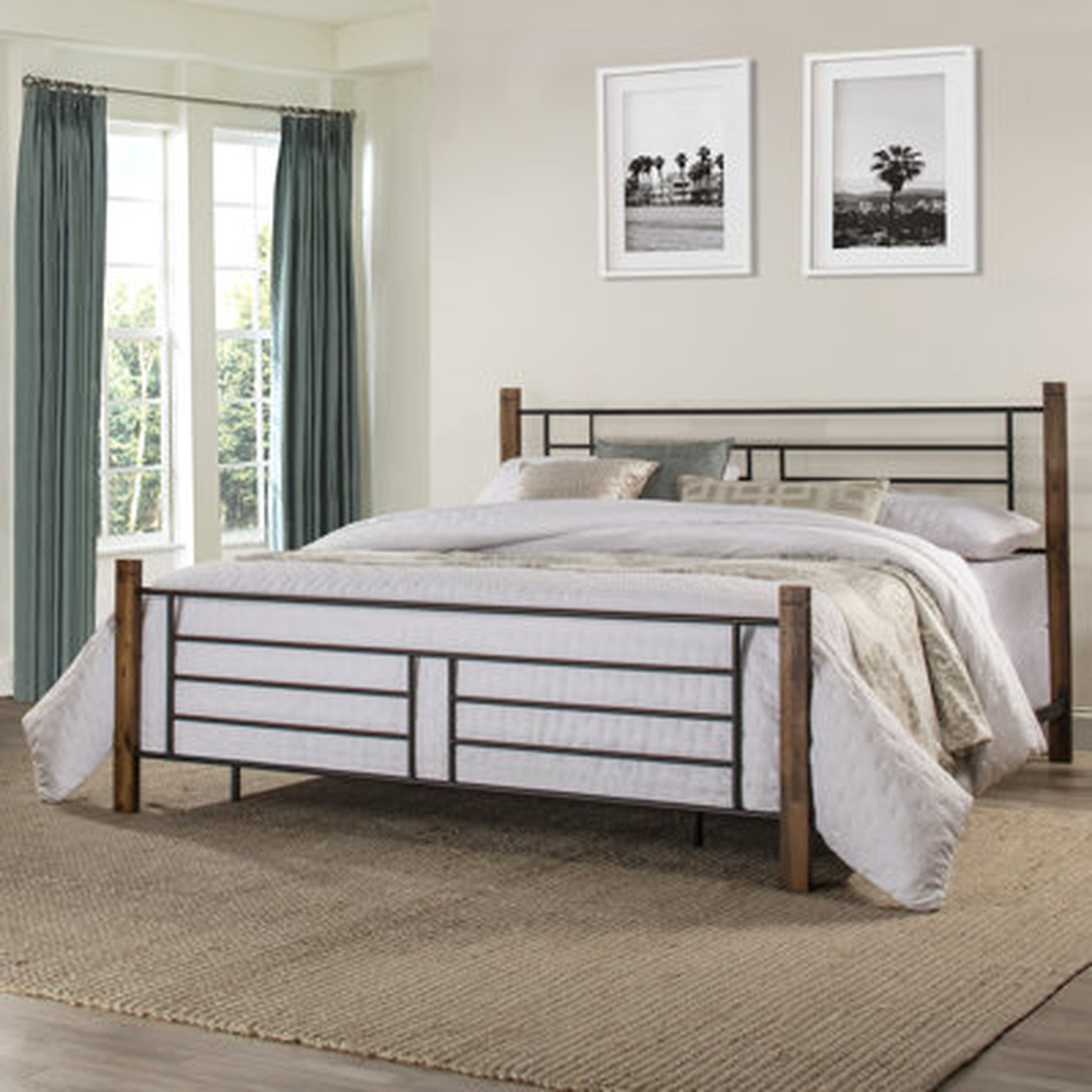 Riya Solid Wood Low Profile Standard Bed - Wayfair