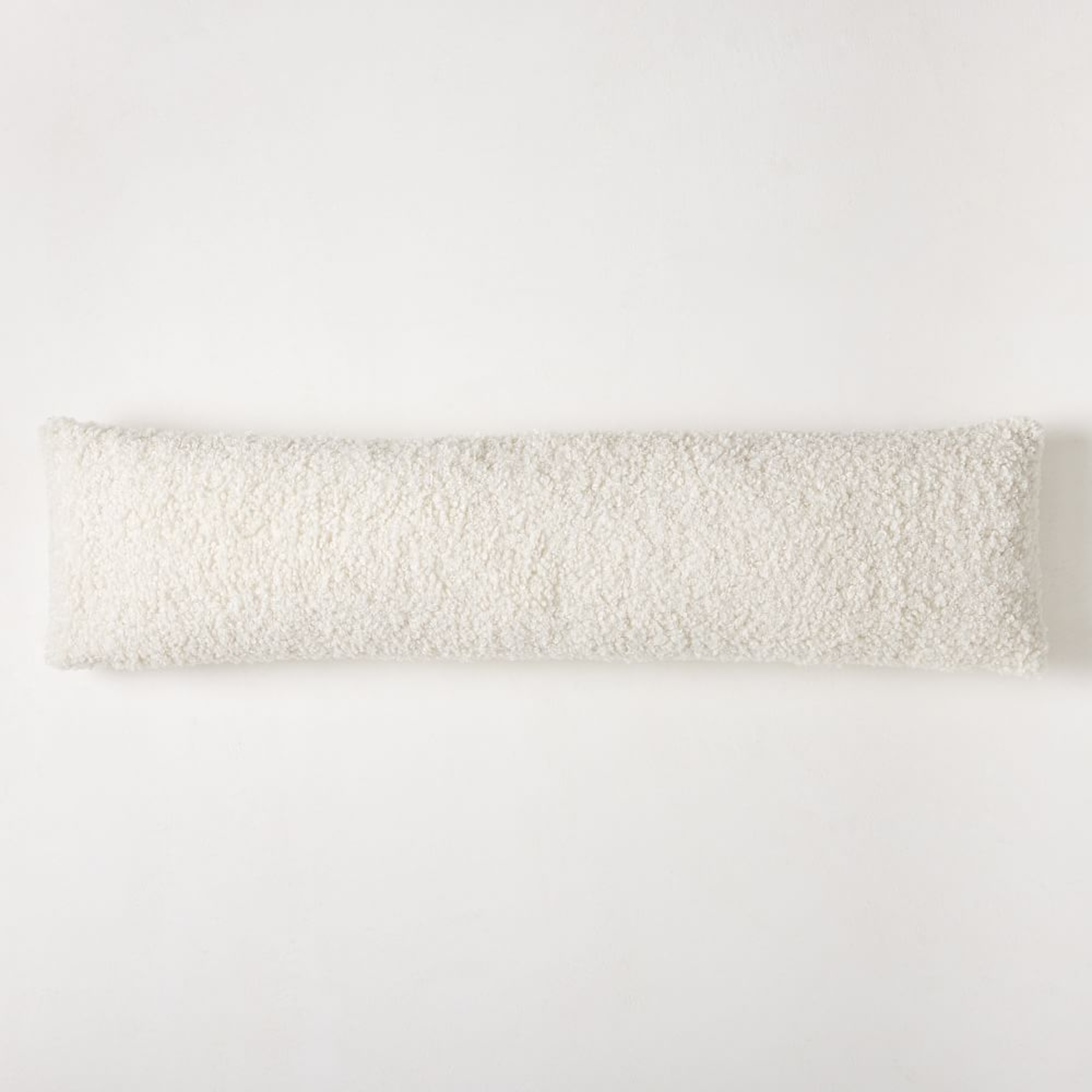 Faux Shearling Pillow Cover, 12"x46", Alabaster - West Elm