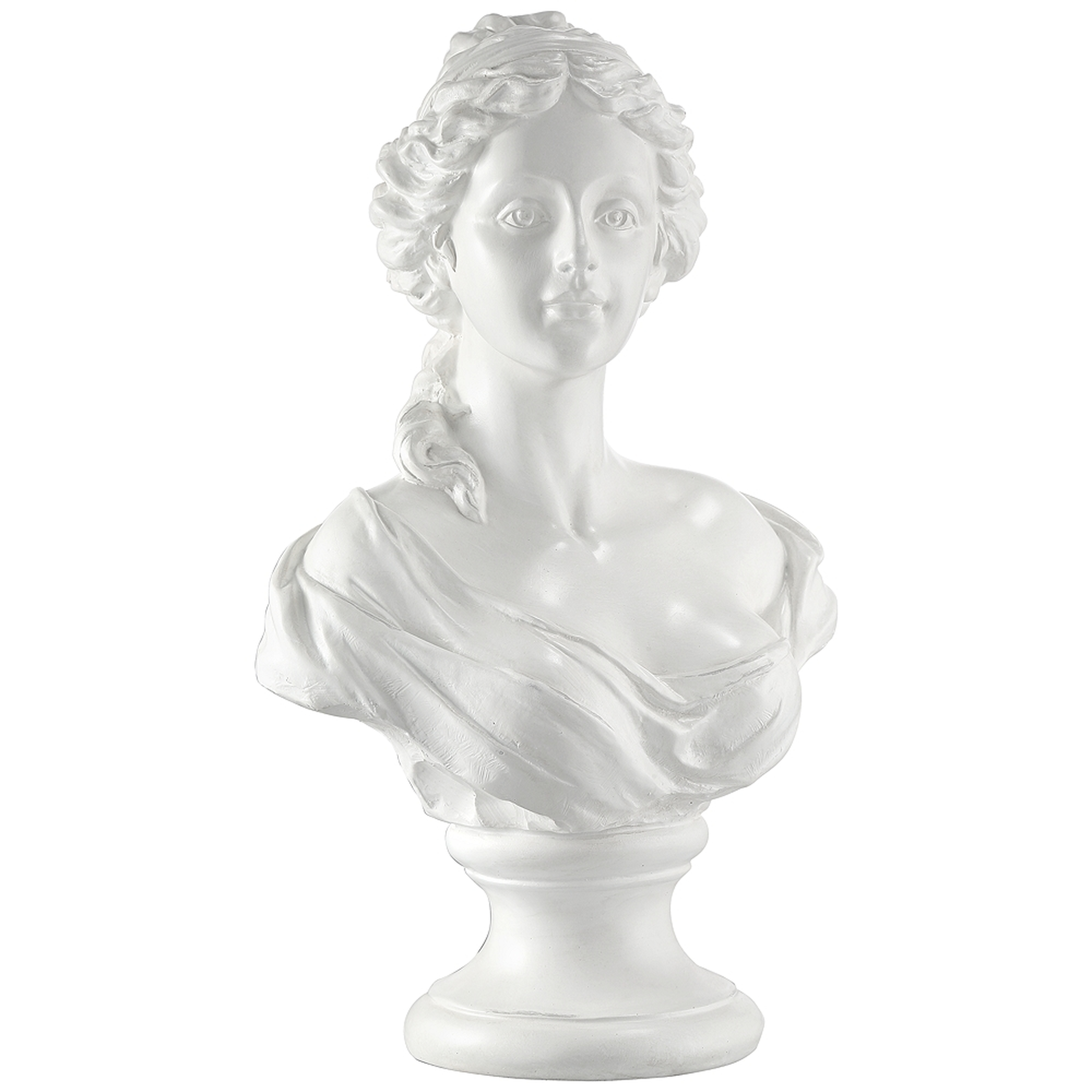 Classic Roman 16" High White Female Bust Statue - Style # 71T18 - Lamps Plus