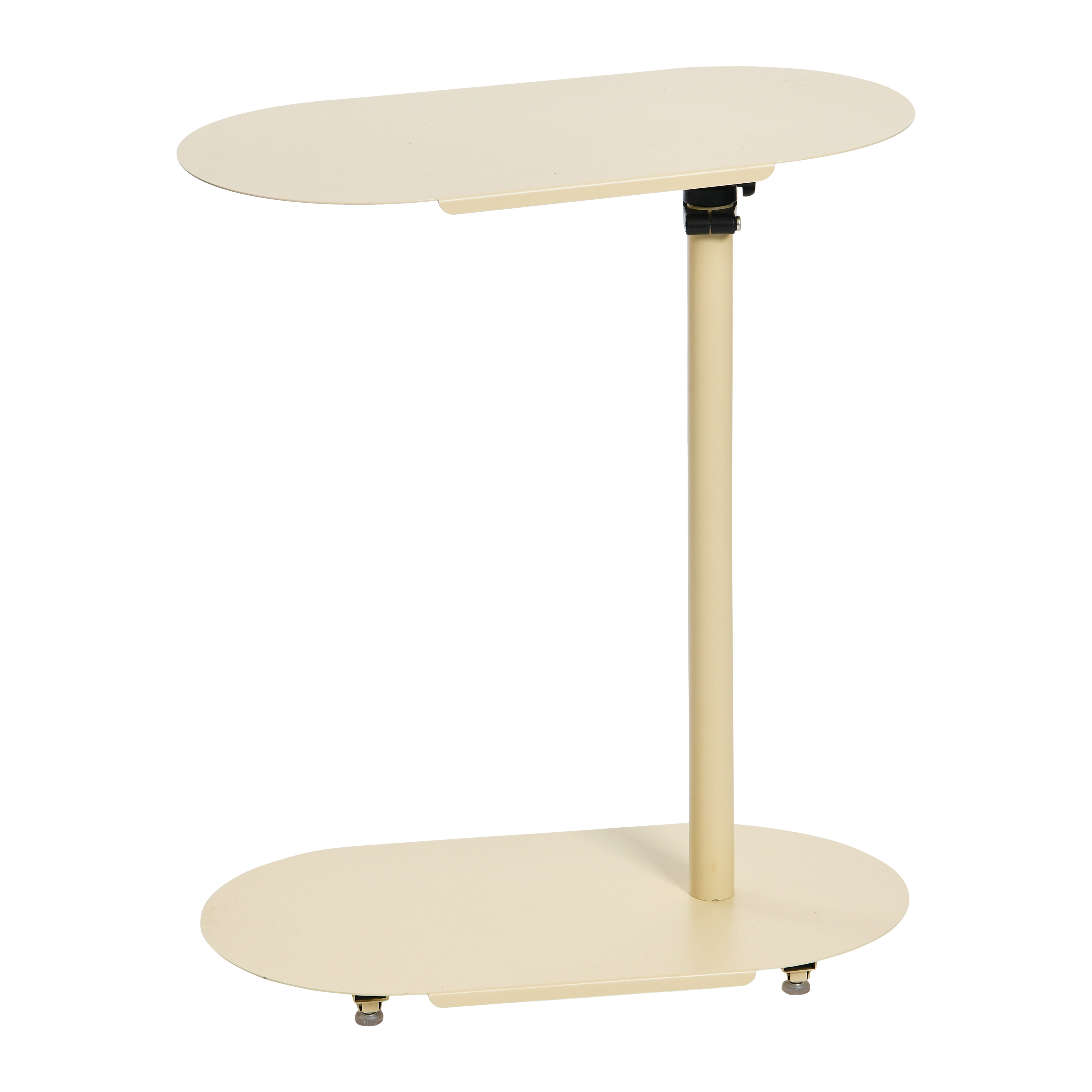 Main + Mesa Modern Adjustable C-Table, Cream - Creative Co-Op