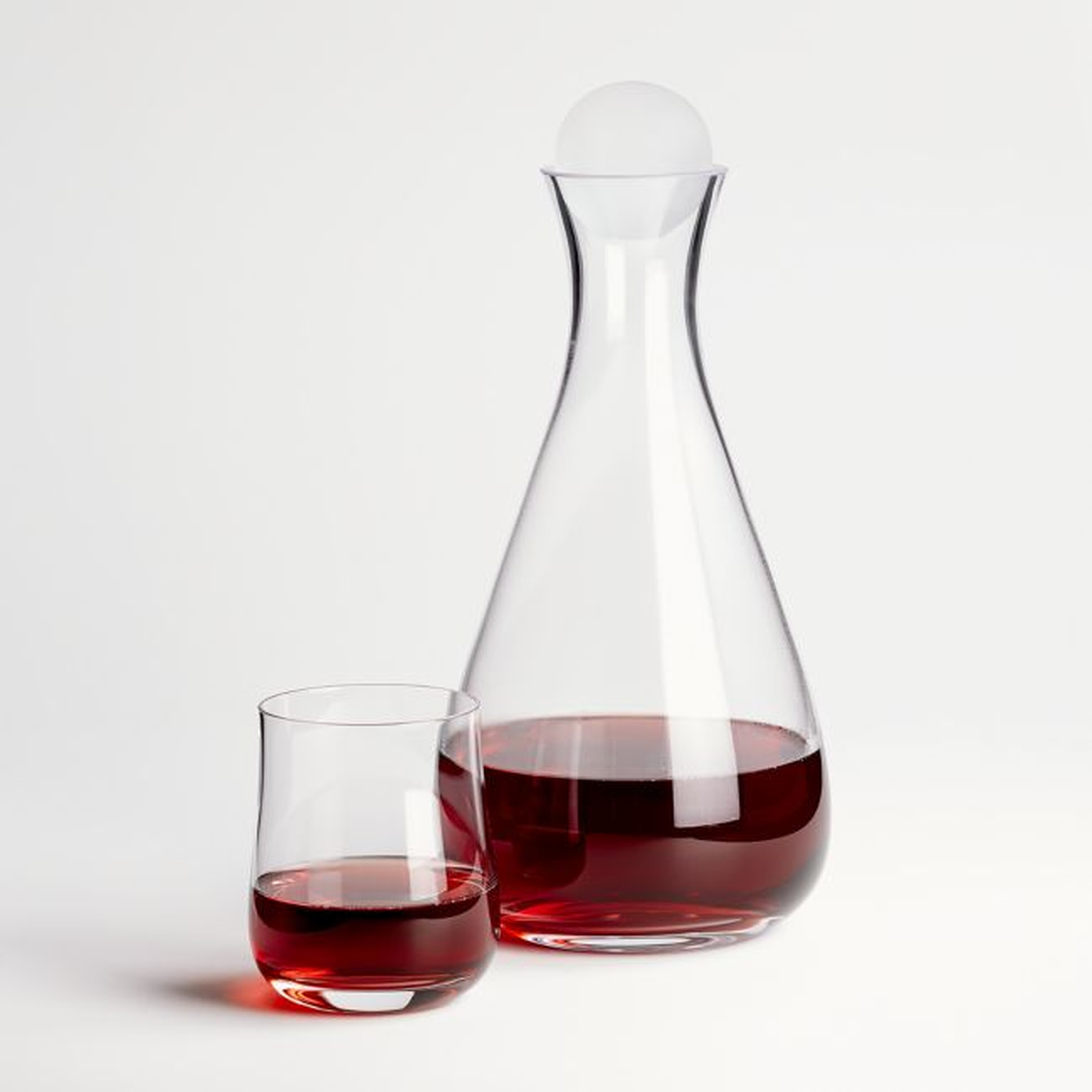 Decanter and Stemless Wine Glass Gift Set - Crate and Barrel