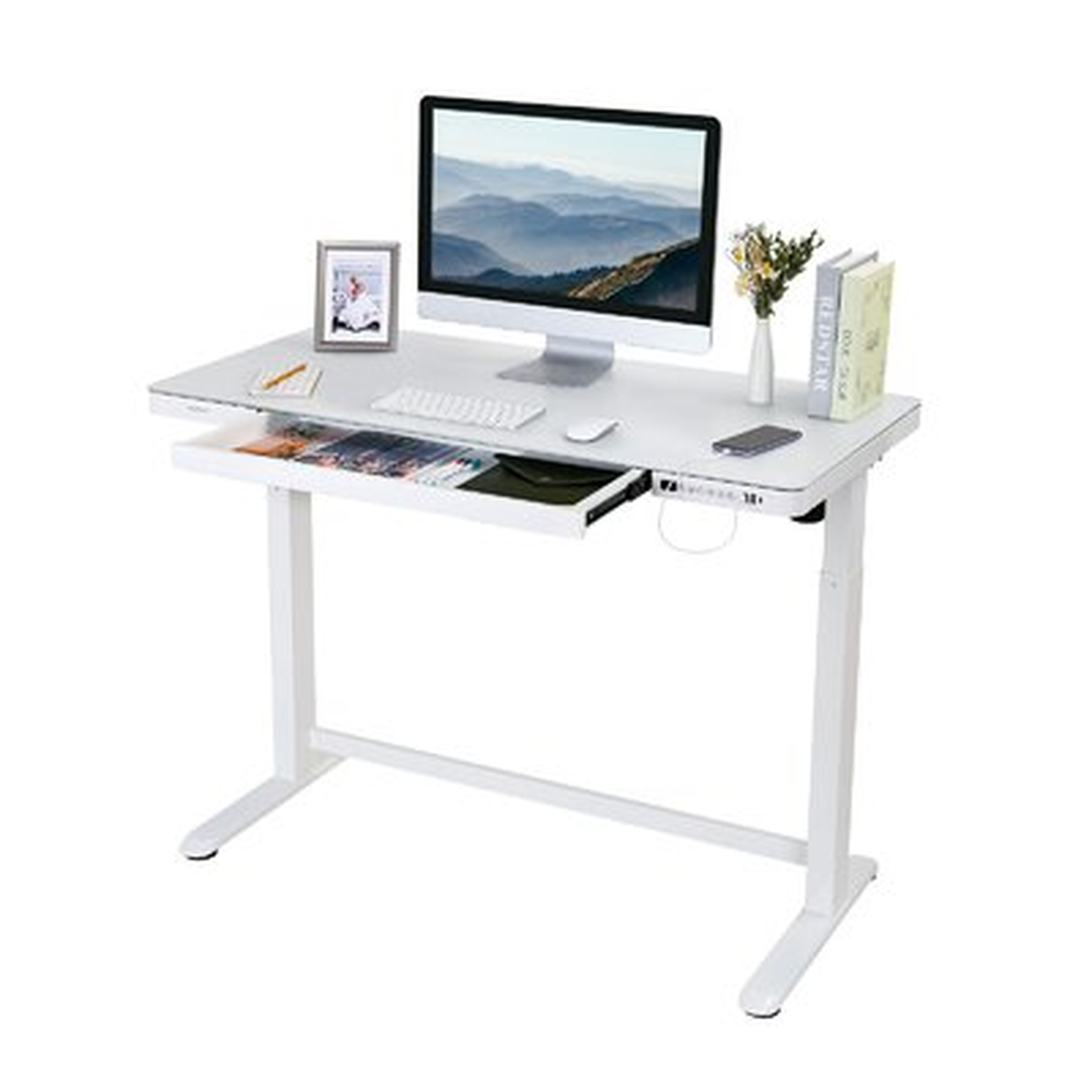 Home Office Height Adjustable Standing Desk - Wayfair
